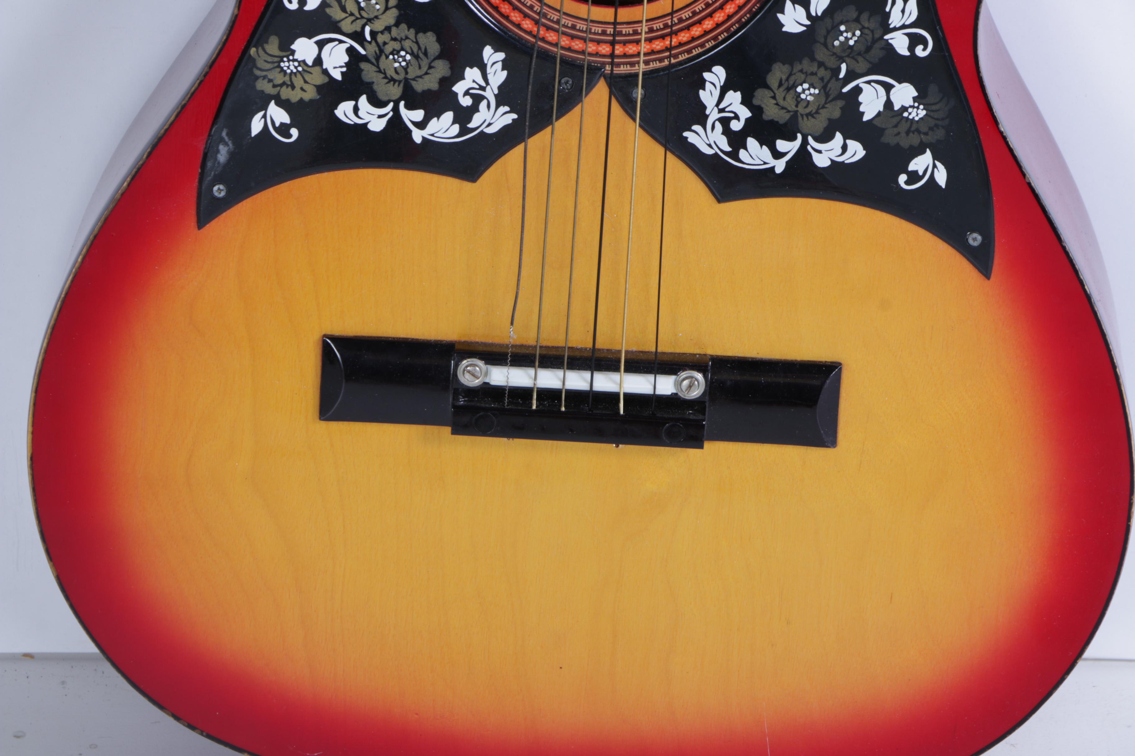 Vintage Checkmate and SX Acoustic Guitars