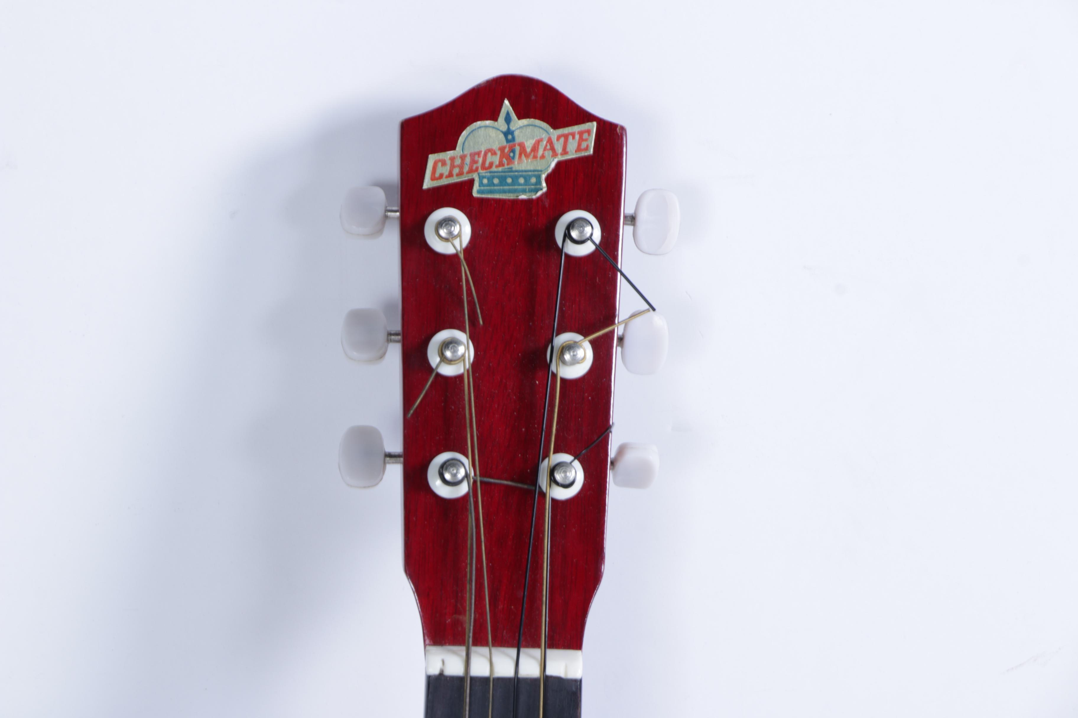 Vintage Checkmate and SX Acoustic Guitars