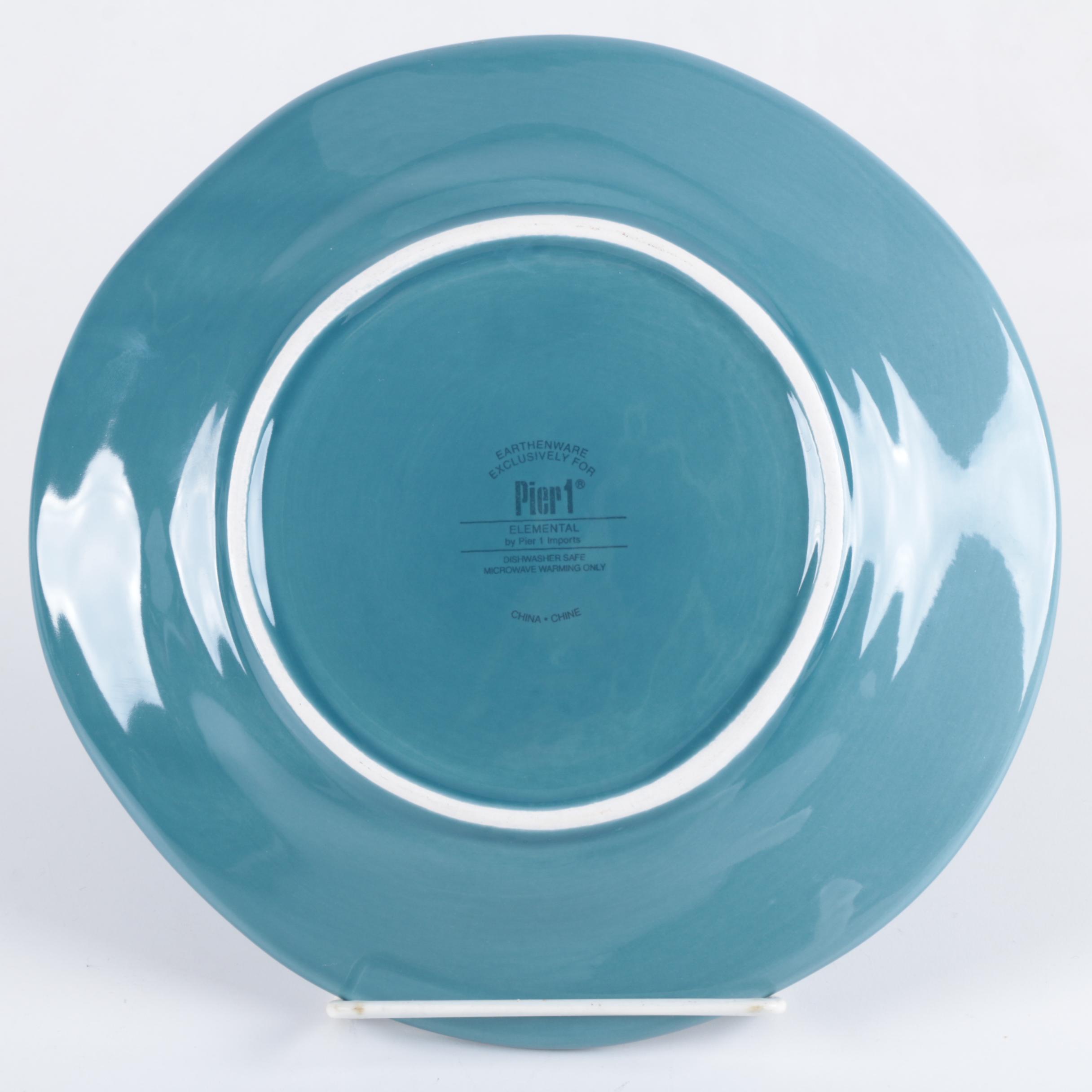 Pier 1 "Elemental" Earthenware Plates