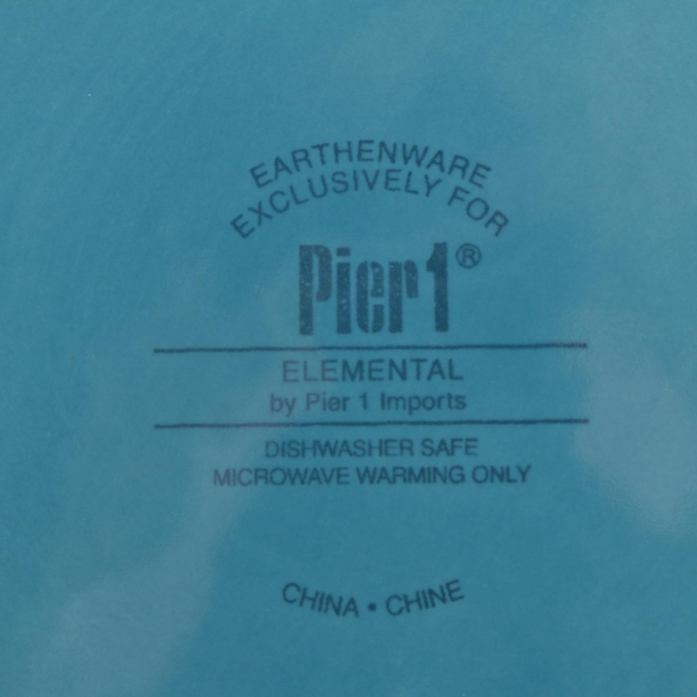 Pier 1 "Elemental" Earthenware Plates