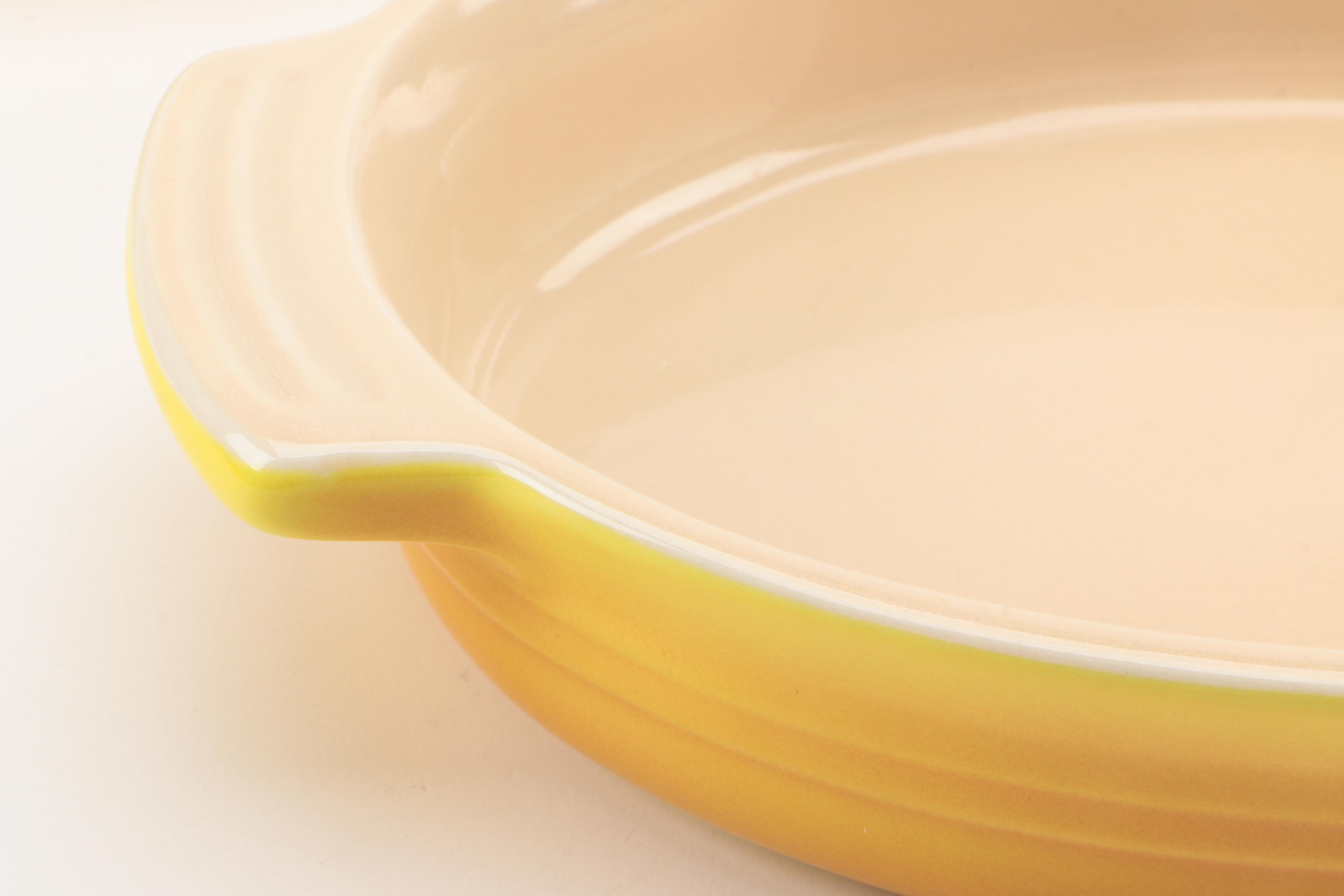 Le Creuset Oval Yellow Stoneware Baking Dishes