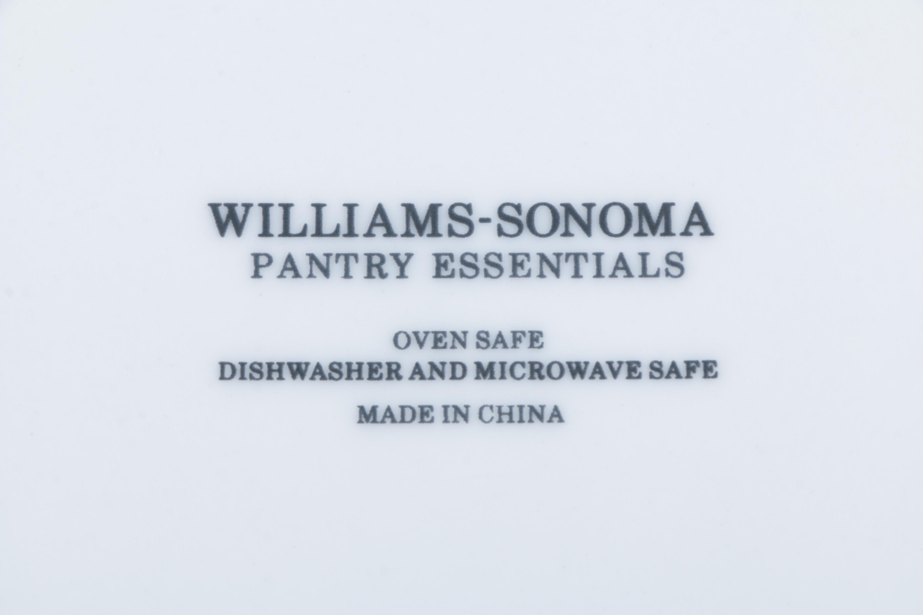 Williams Sonoma "Essential White" Rim Soup Bowls