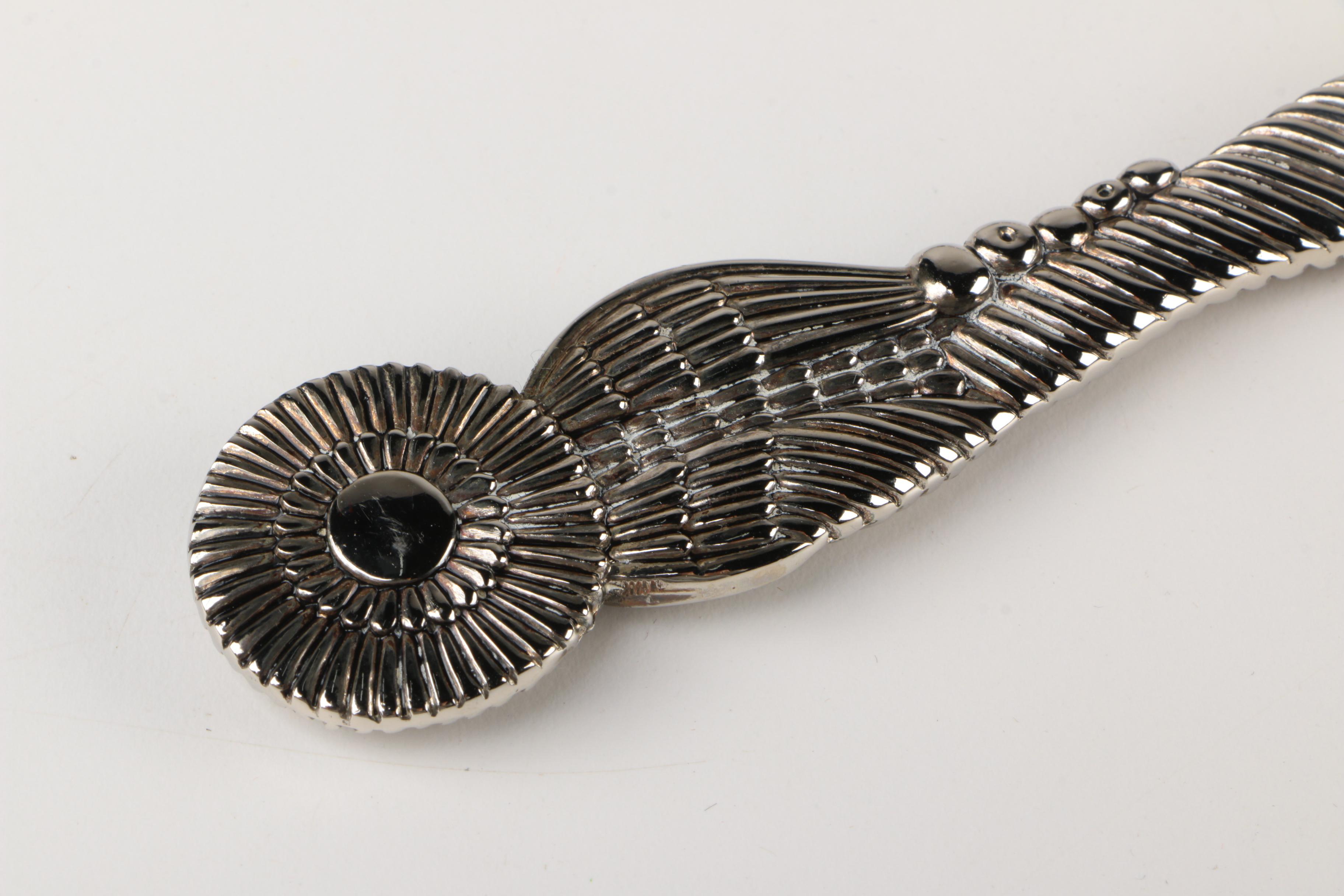 Godinger "Turkey" Silver Plate Salad Servers and Rabbit Accented Servers