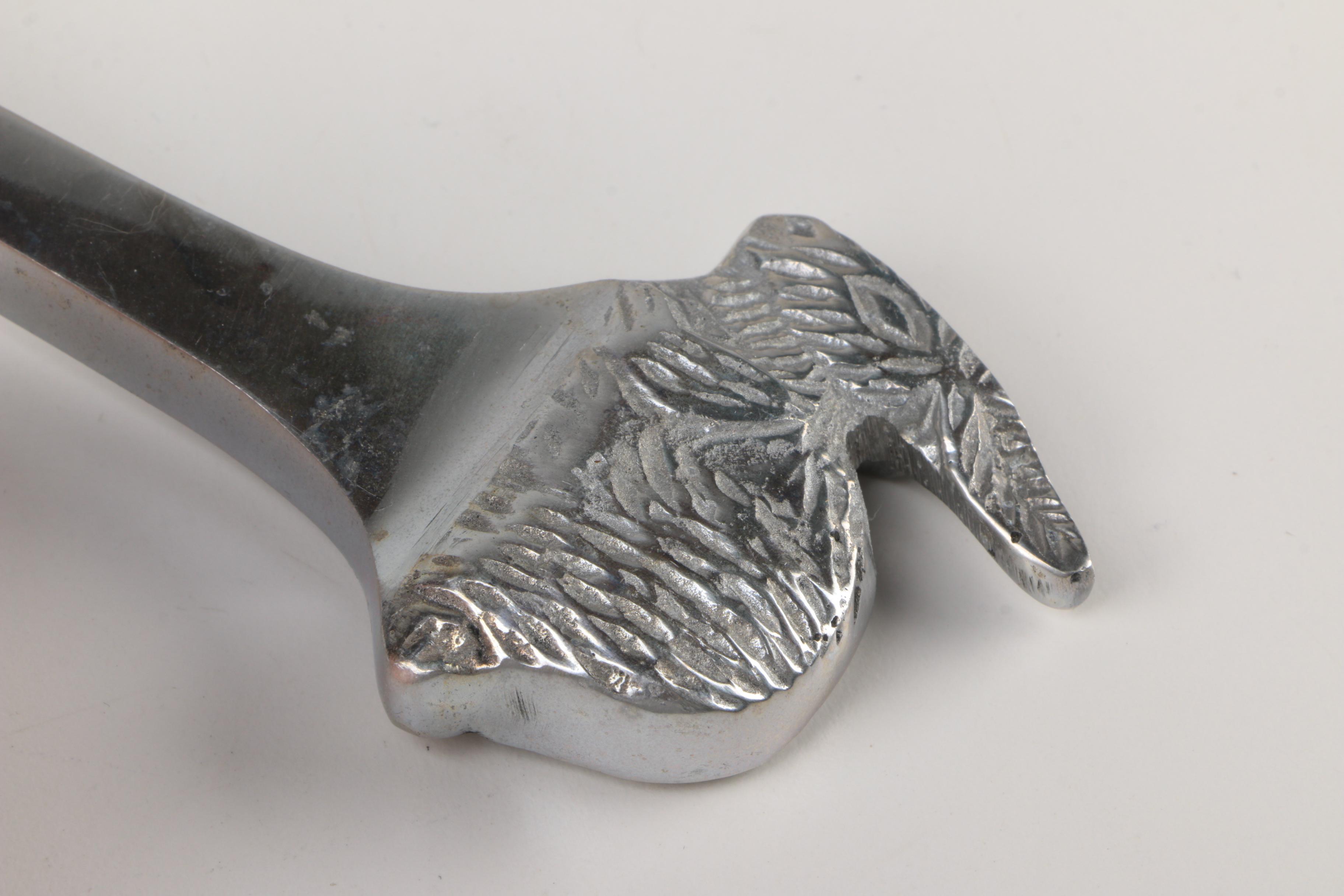 Godinger "Turkey" Silver Plate Salad Servers and Rabbit Accented Servers