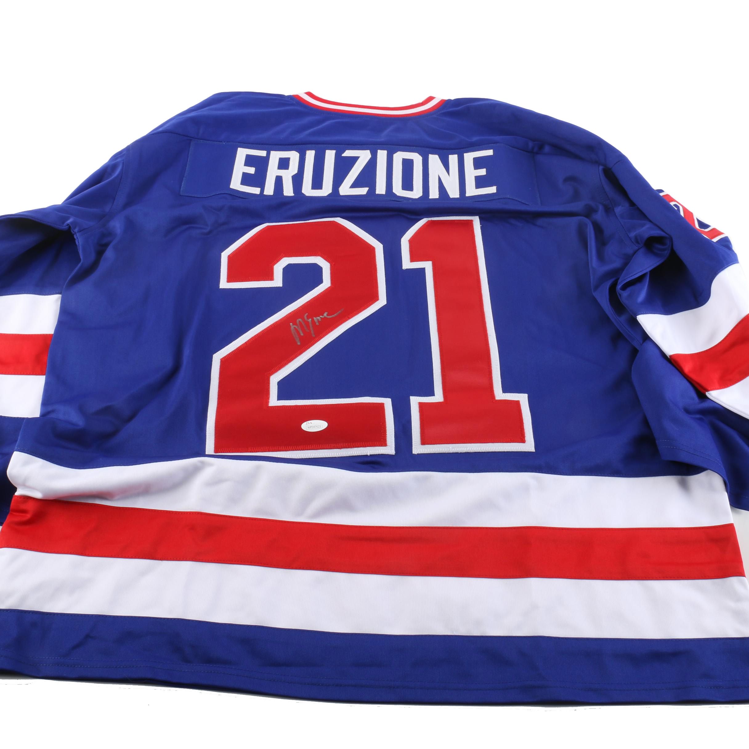 Mike Eruzione Autographed USA Hockey Jersey - JSA COA
