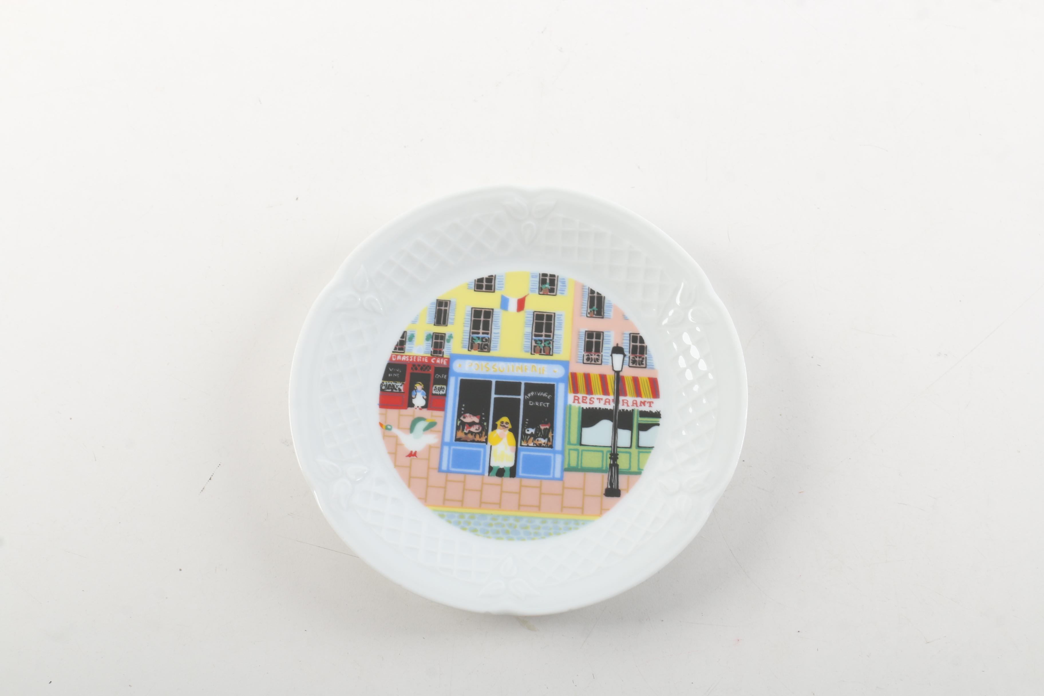 Philippe Deshoulieres "Wine and Cheese" Canape Plates