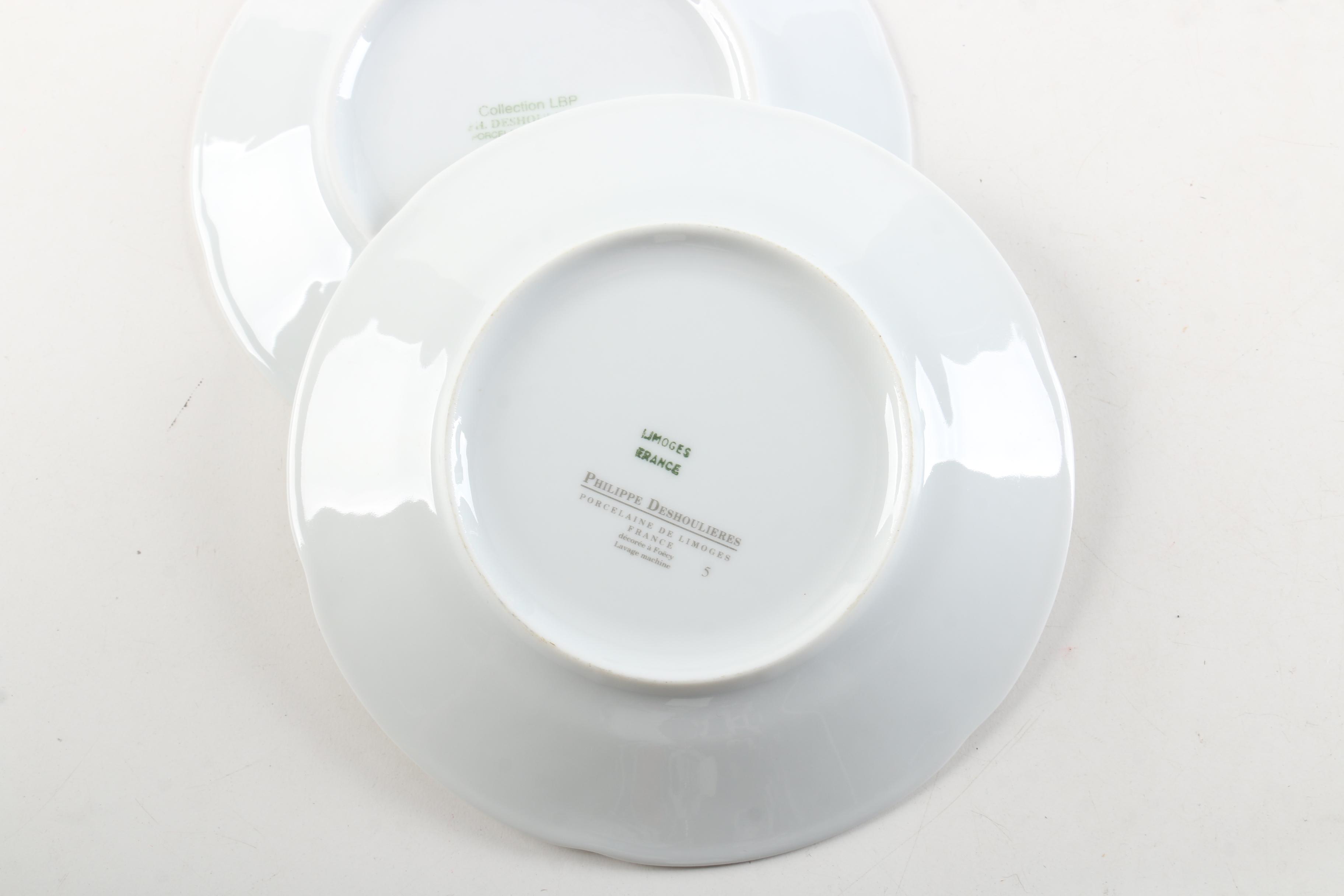 Philippe Deshoulieres "Wine and Cheese" Canape Plates