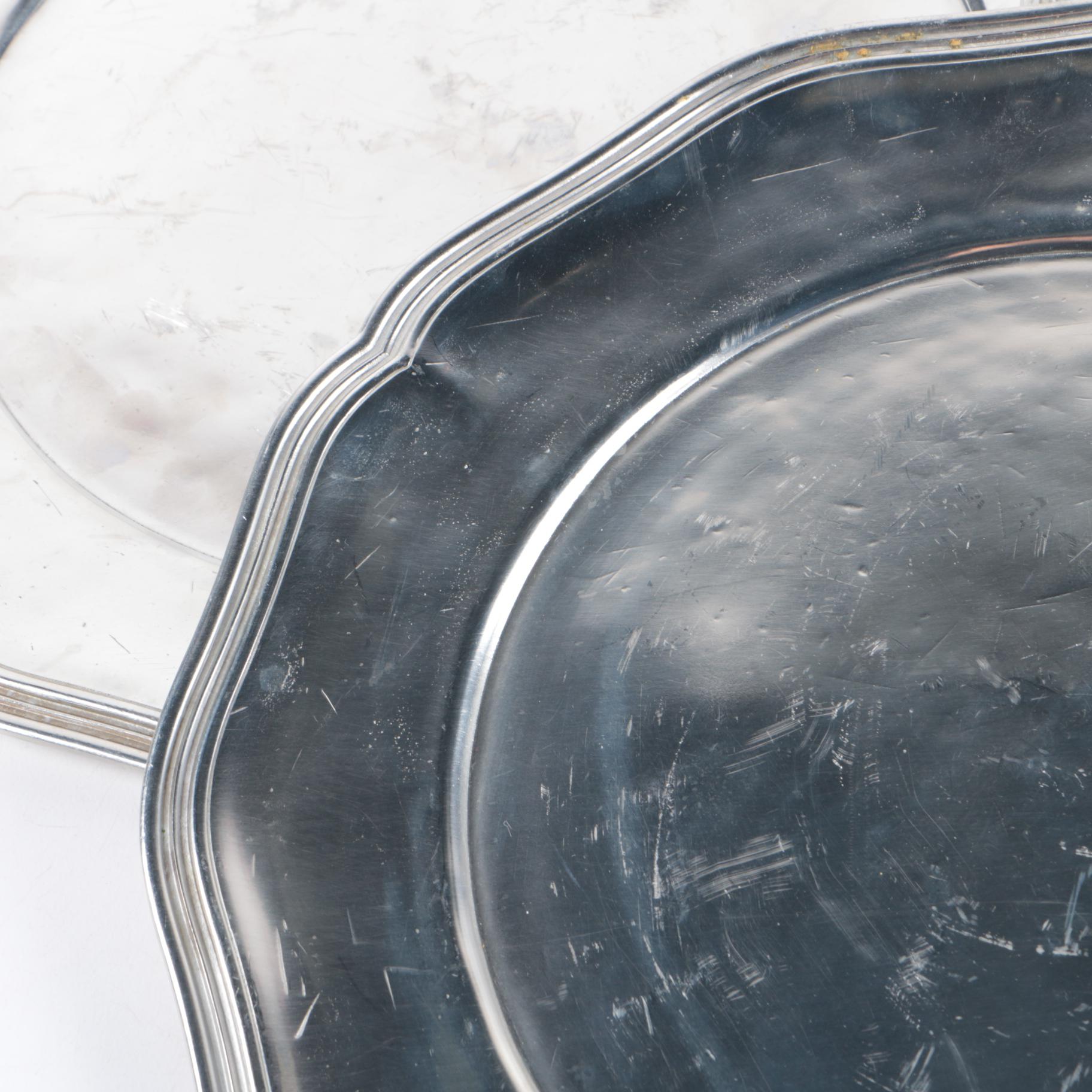 Pierre Deux French Pewter Chargers