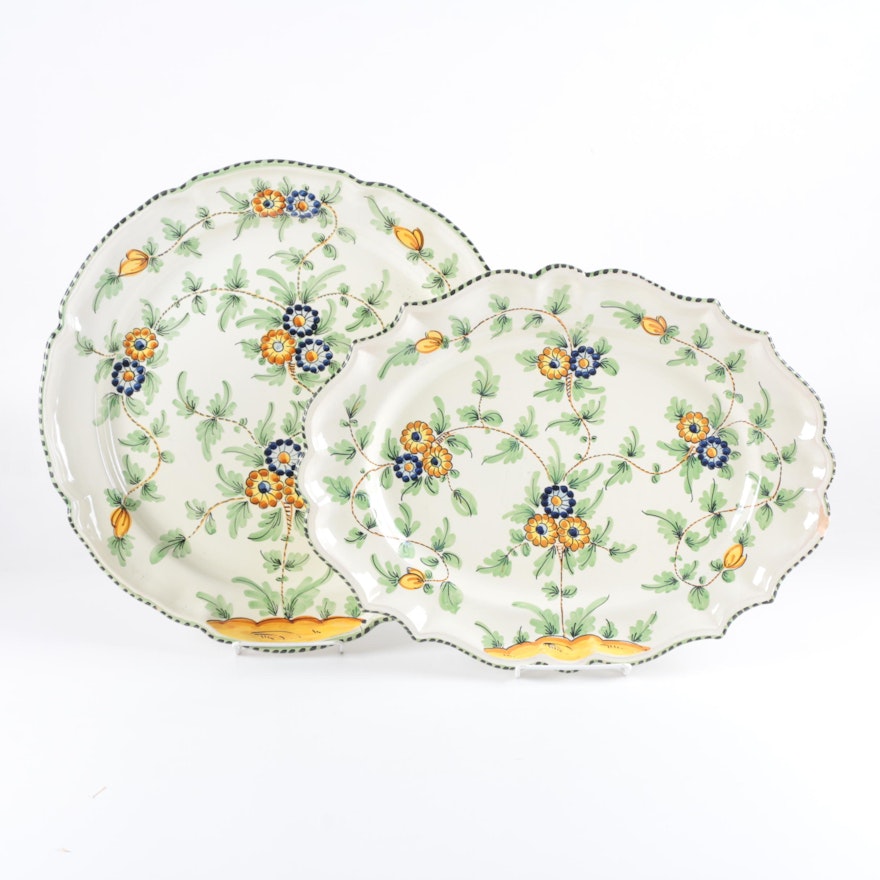 Hand Painted Italian Ceramic Platters