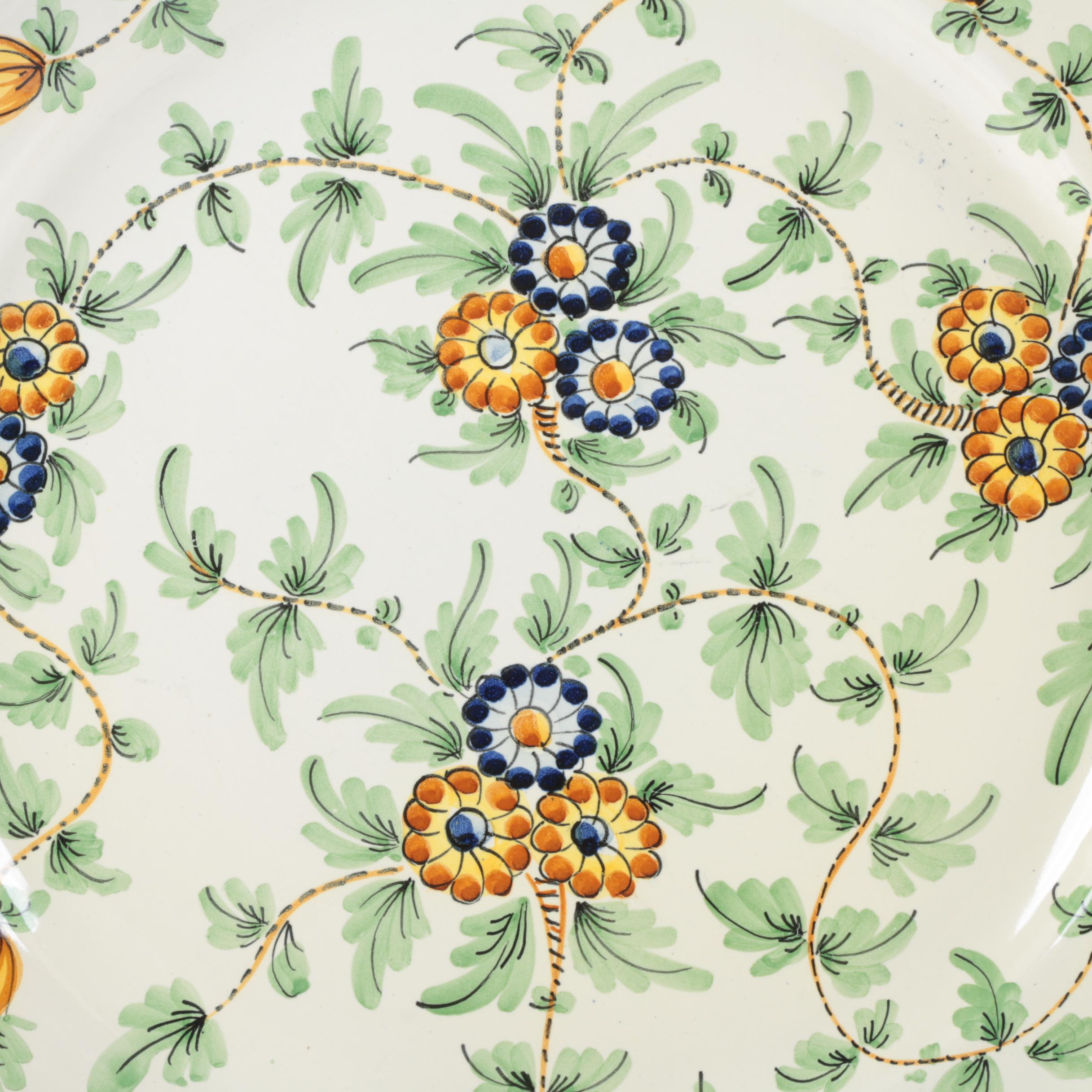 Hand Painted Italian Ceramic Platters