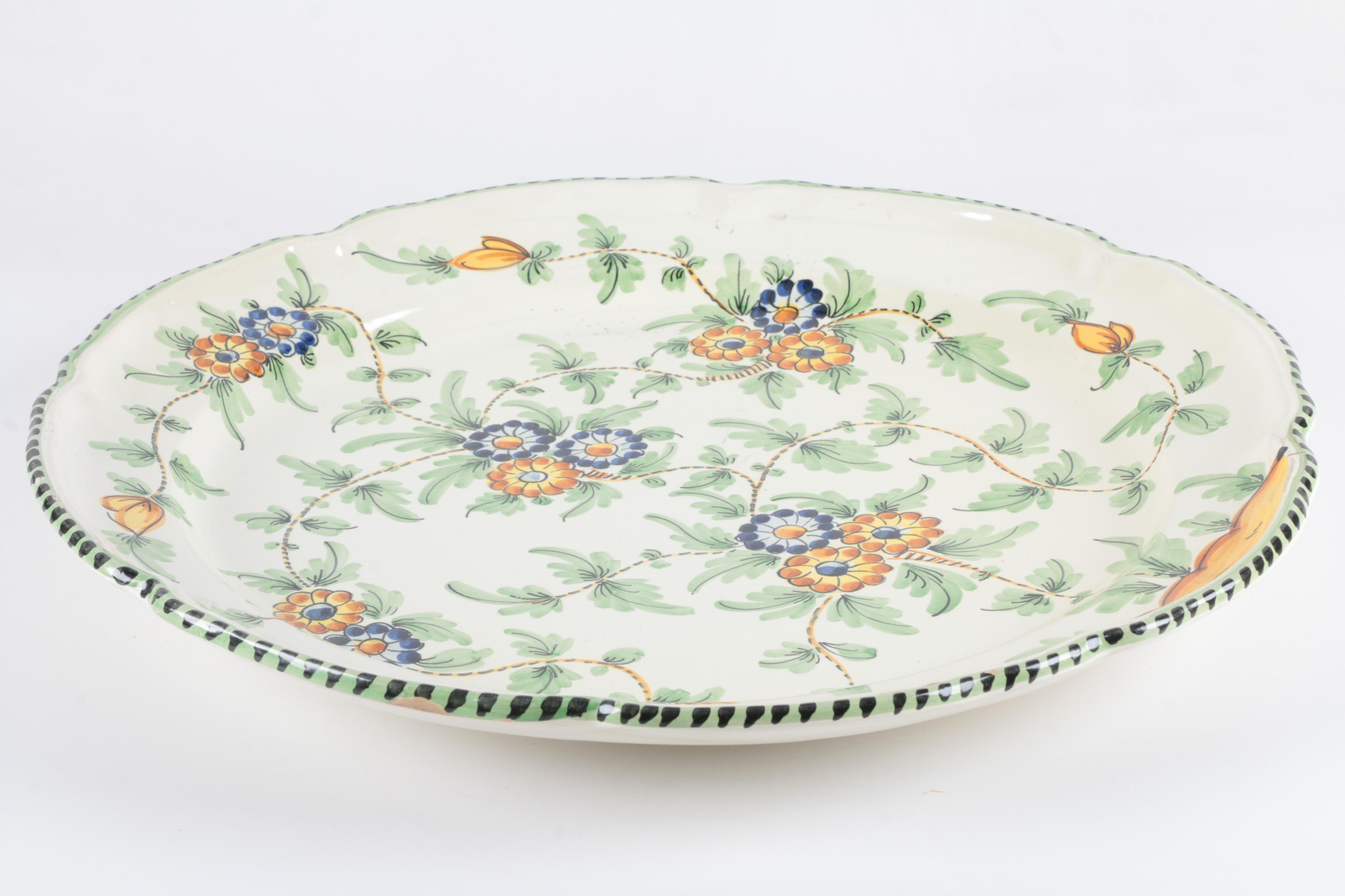 Hand Painted Italian Ceramic Platters