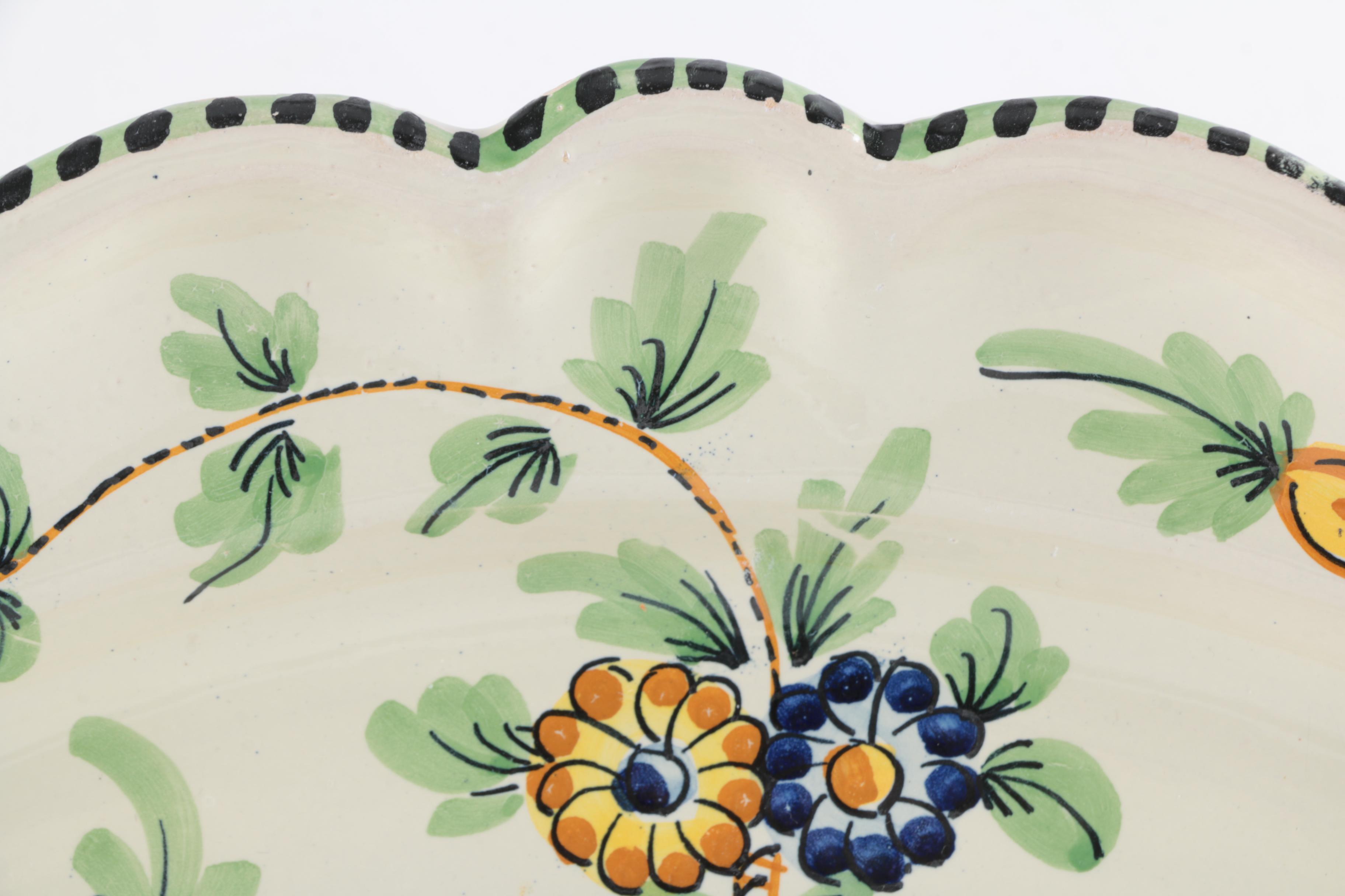 Hand Painted Italian Ceramic Platters