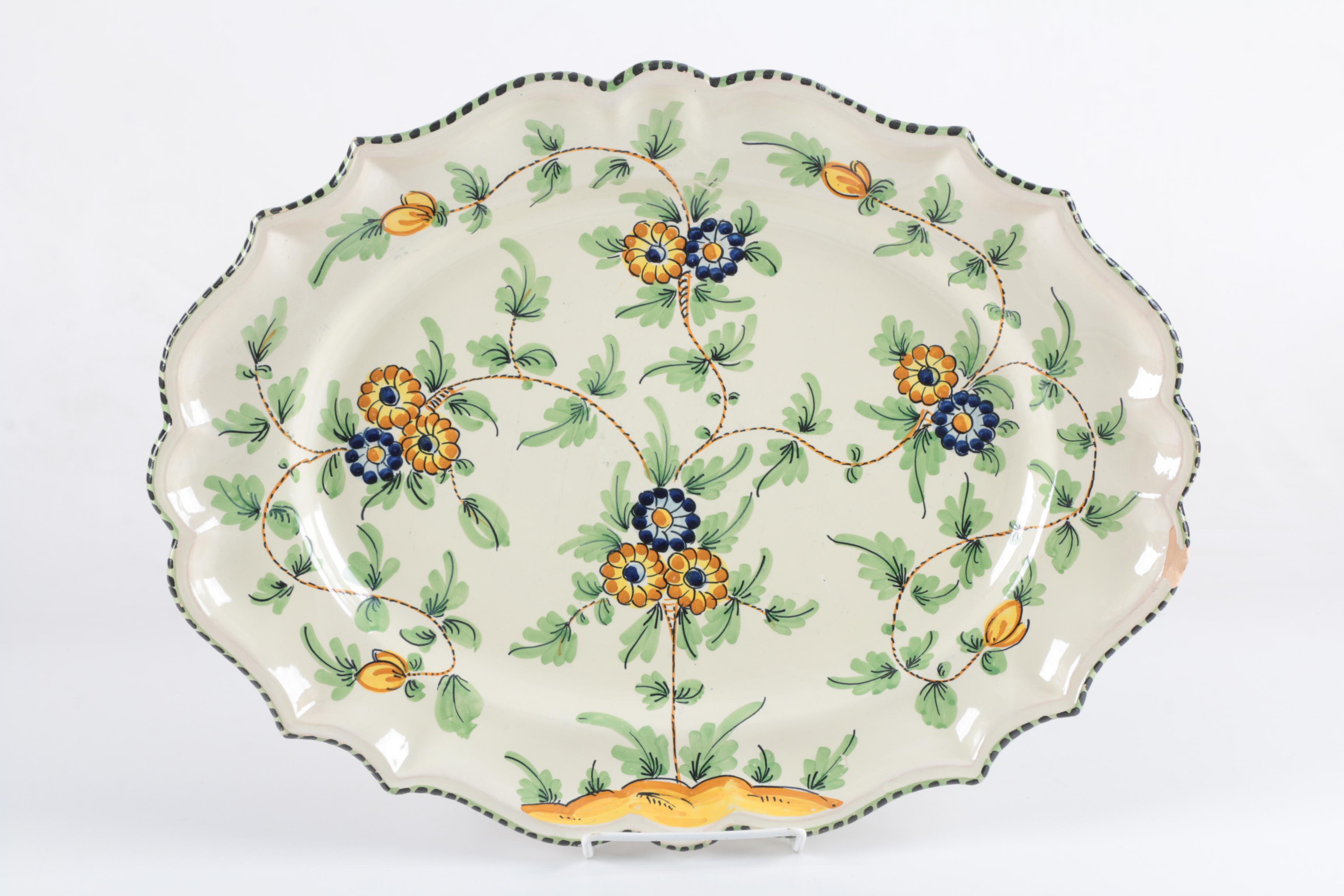Hand Painted Italian Ceramic Platters