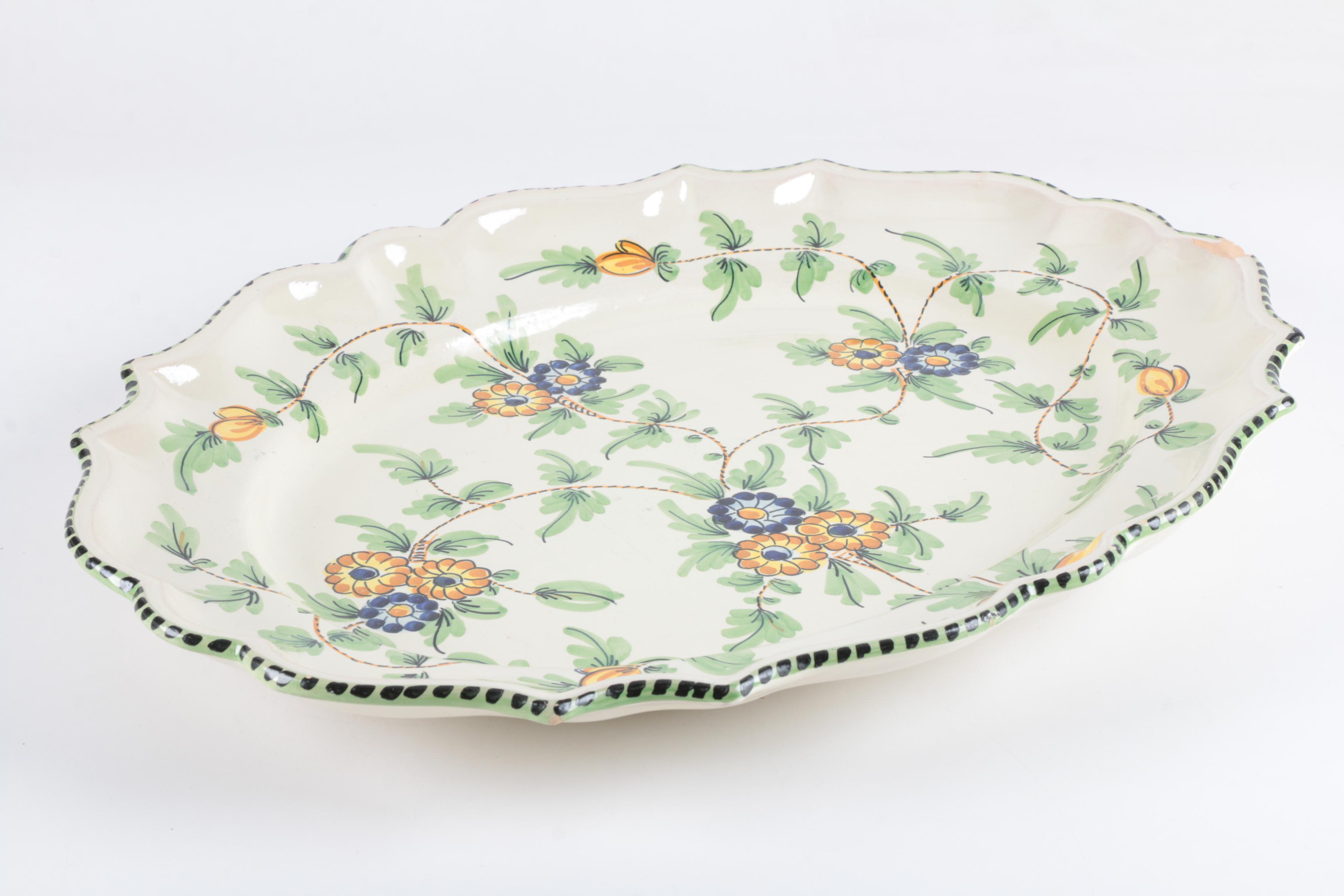 Hand Painted Italian Ceramic Platters