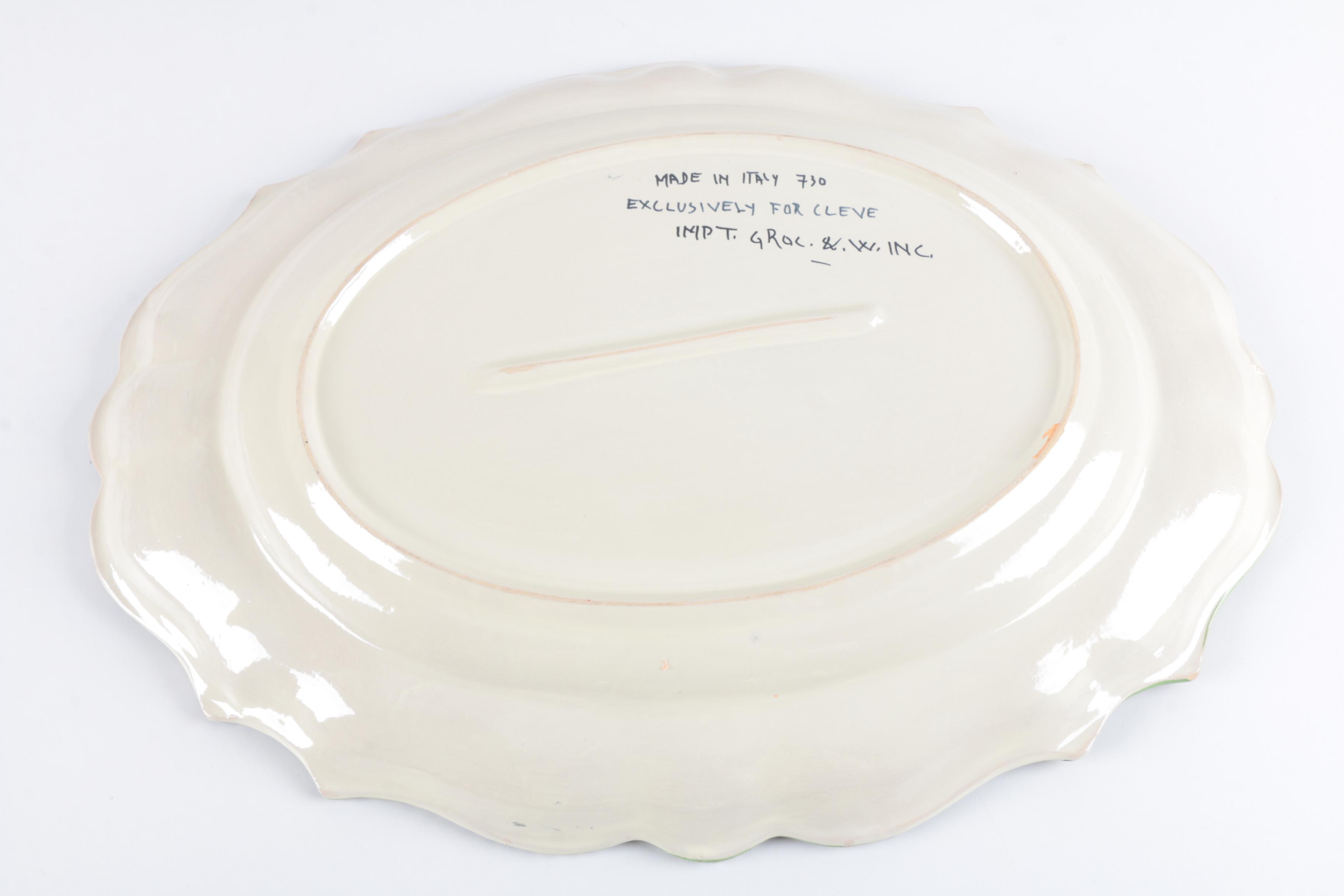 Hand Painted Italian Ceramic Platters