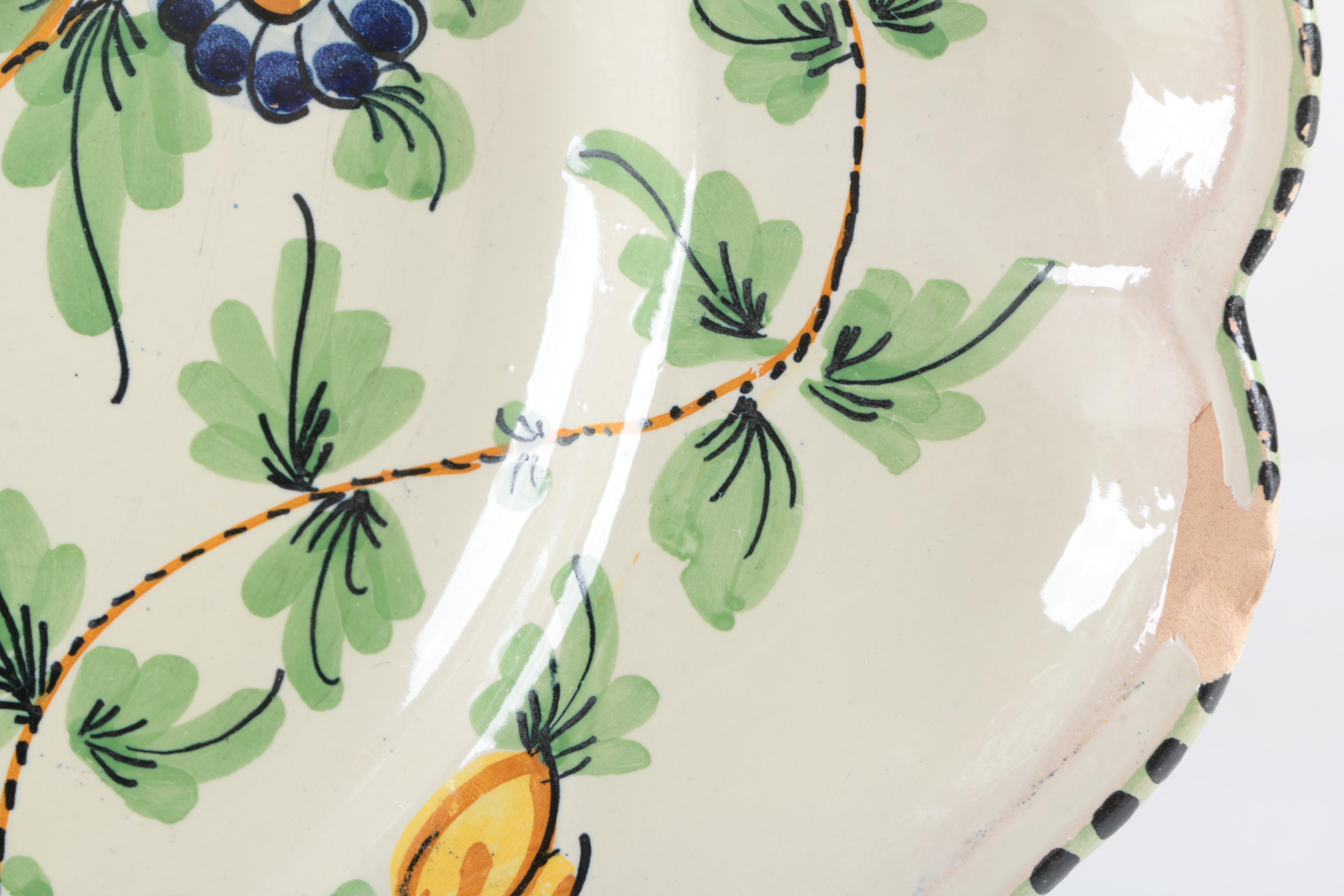 Hand Painted Italian Ceramic Platters