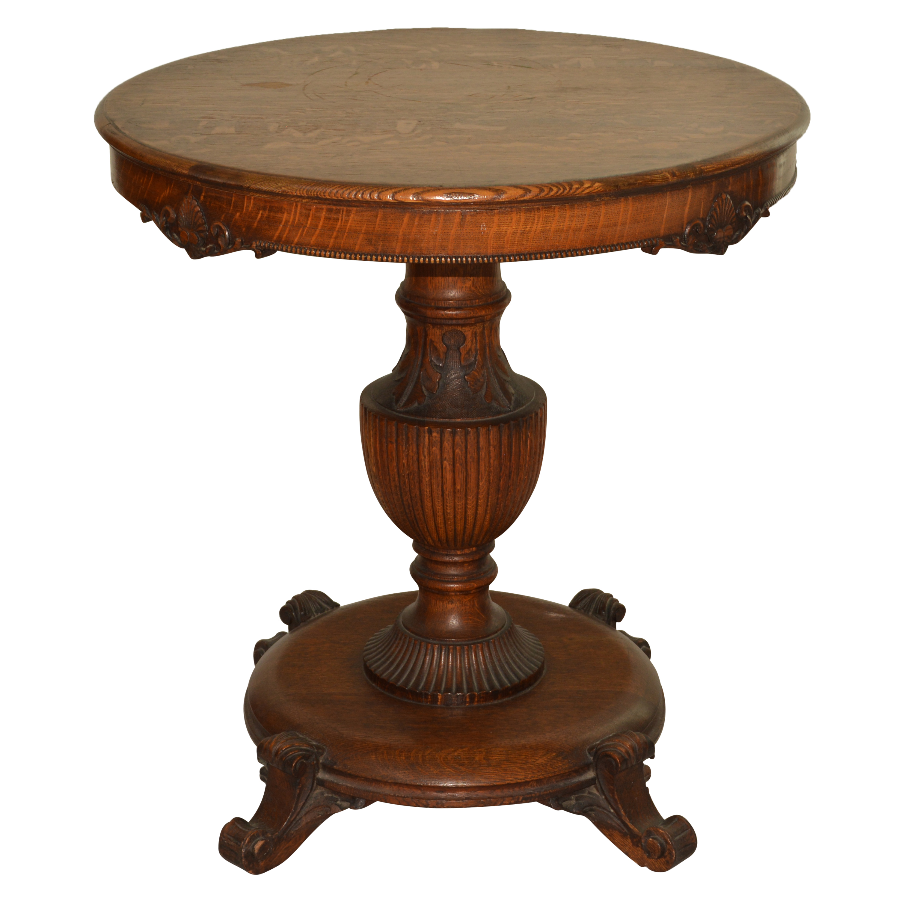 Antique Carved Oak Center Table