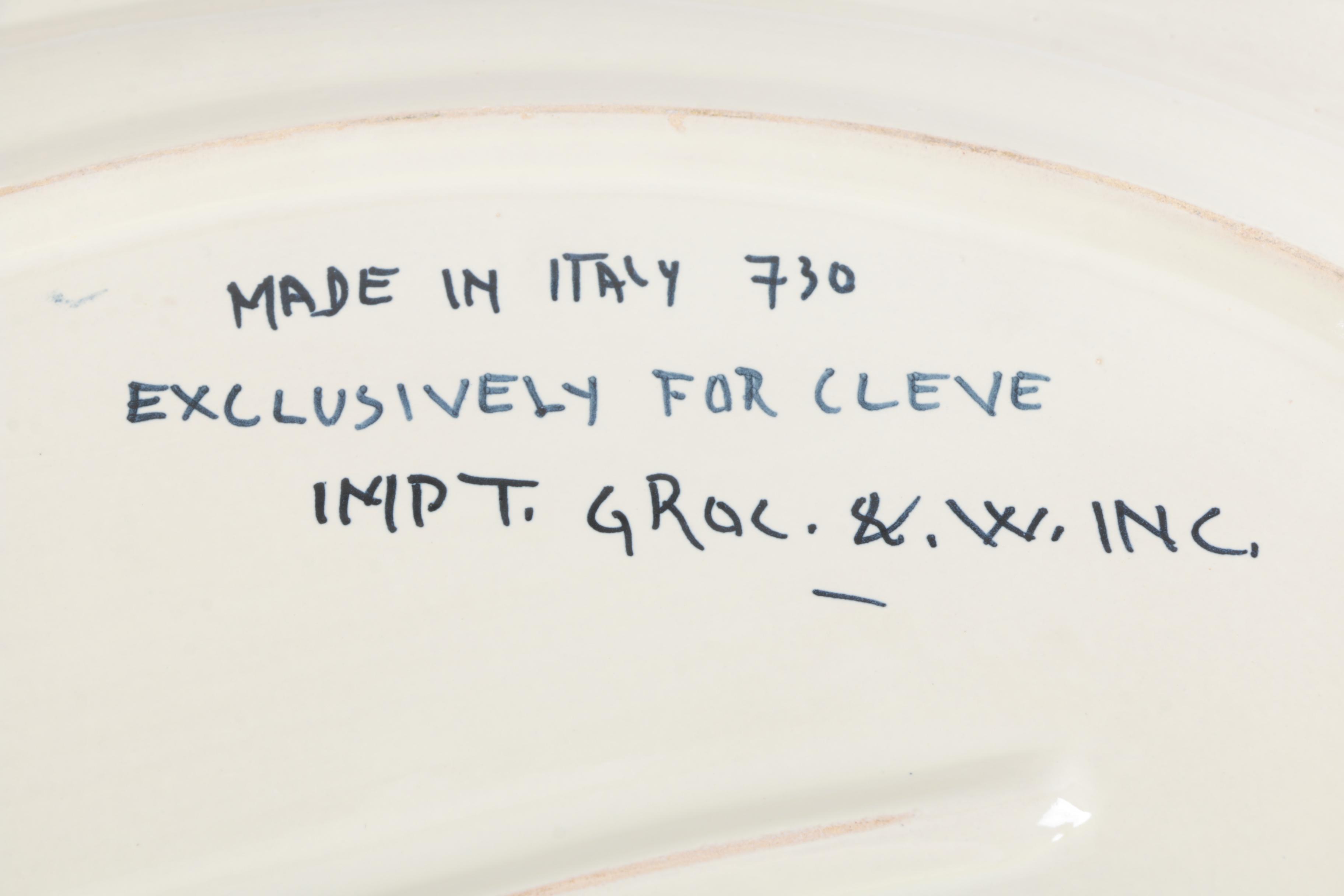 Hand Painted Italian Ceramic Platters