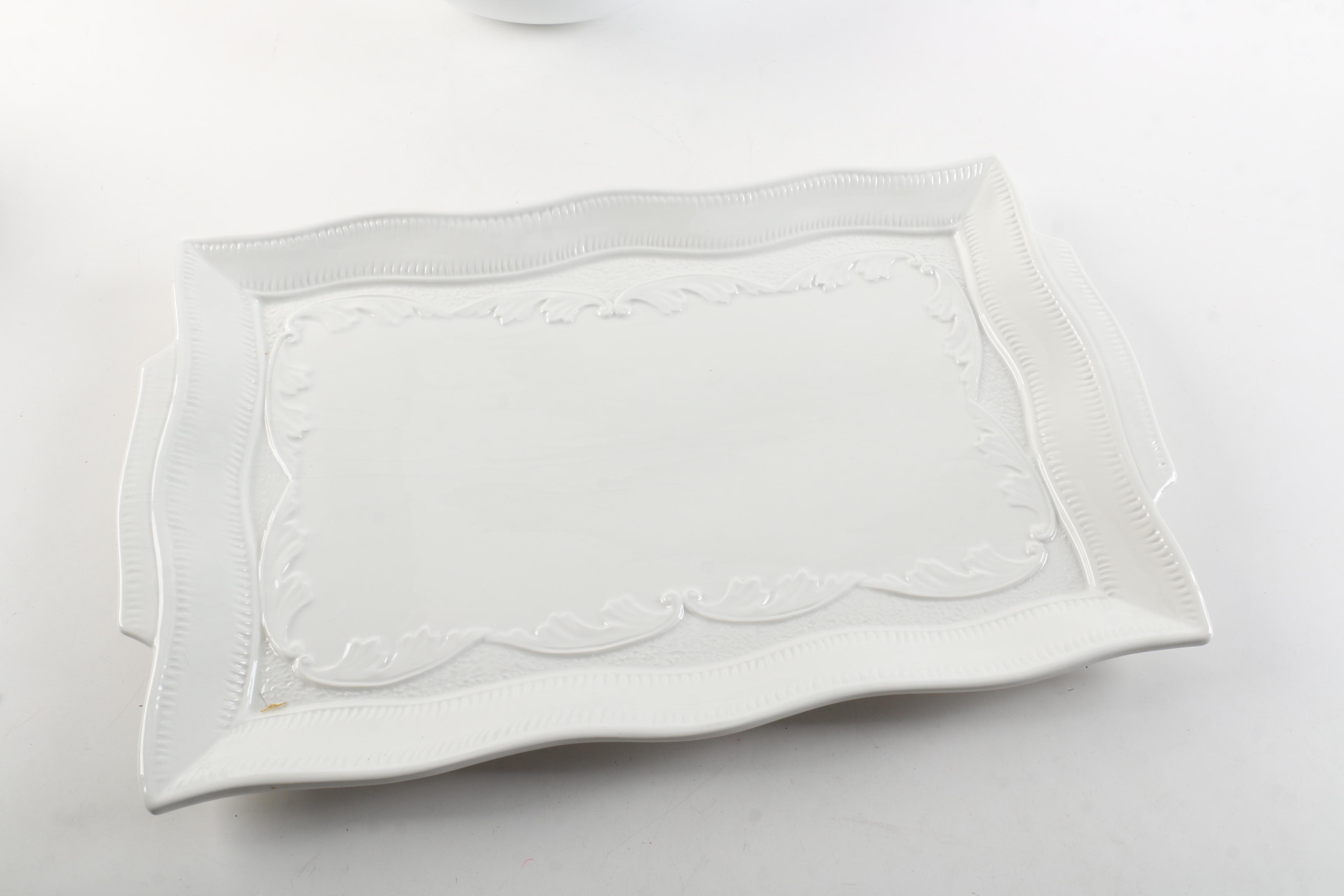 Amora Italian Ceramic Platter and Williams Sonoma Bowl