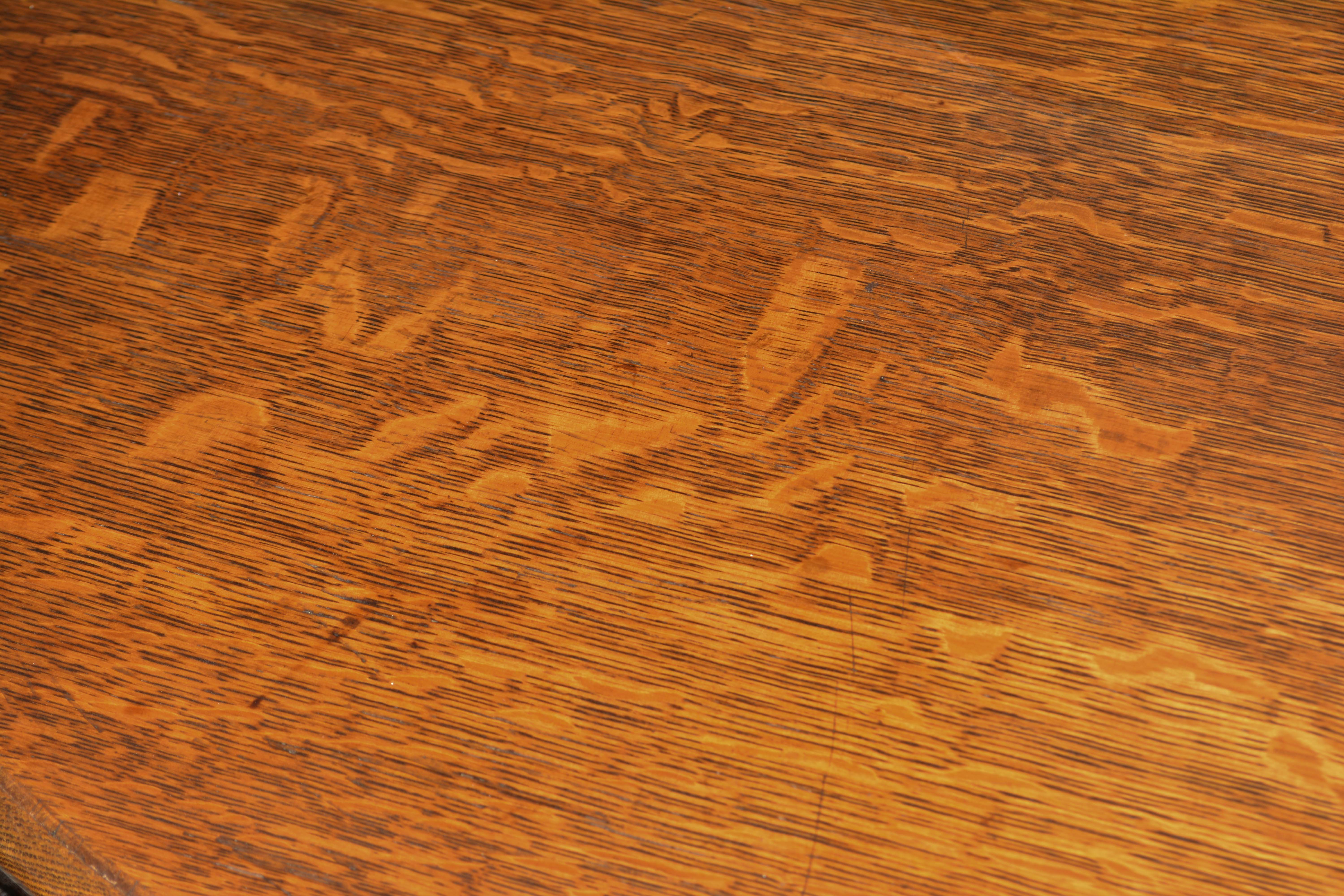 Antique Carved Oak Center Table