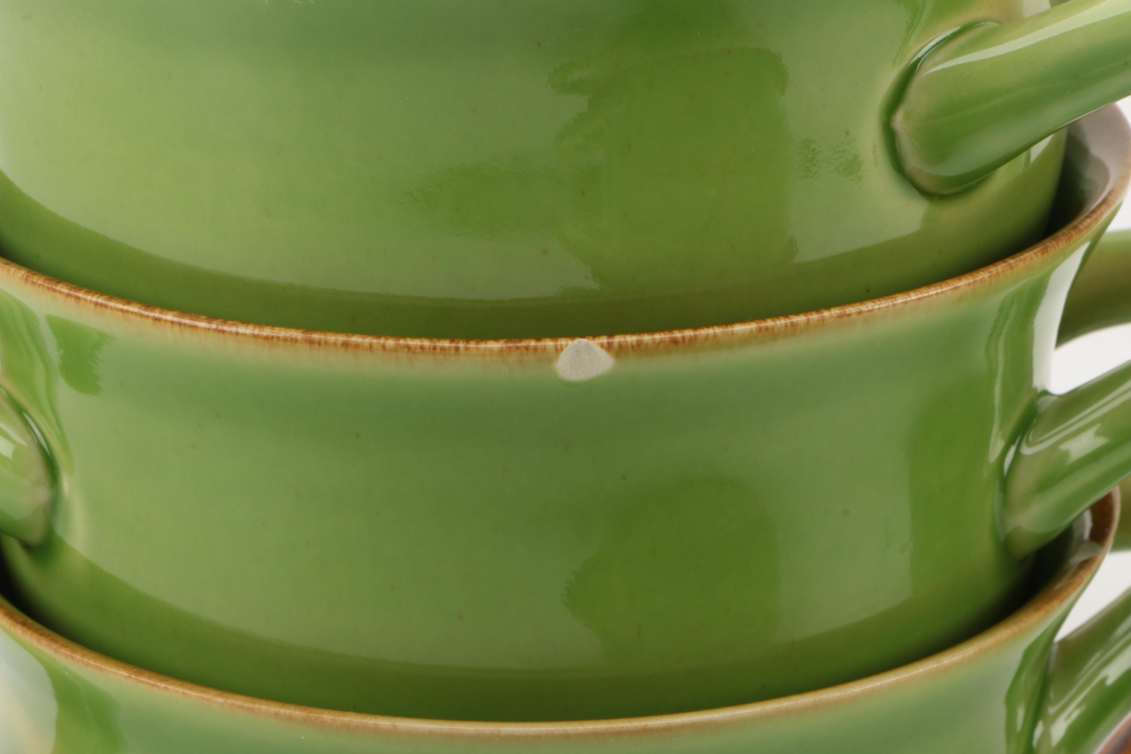 Williams Sonoma Green Soup Bowls