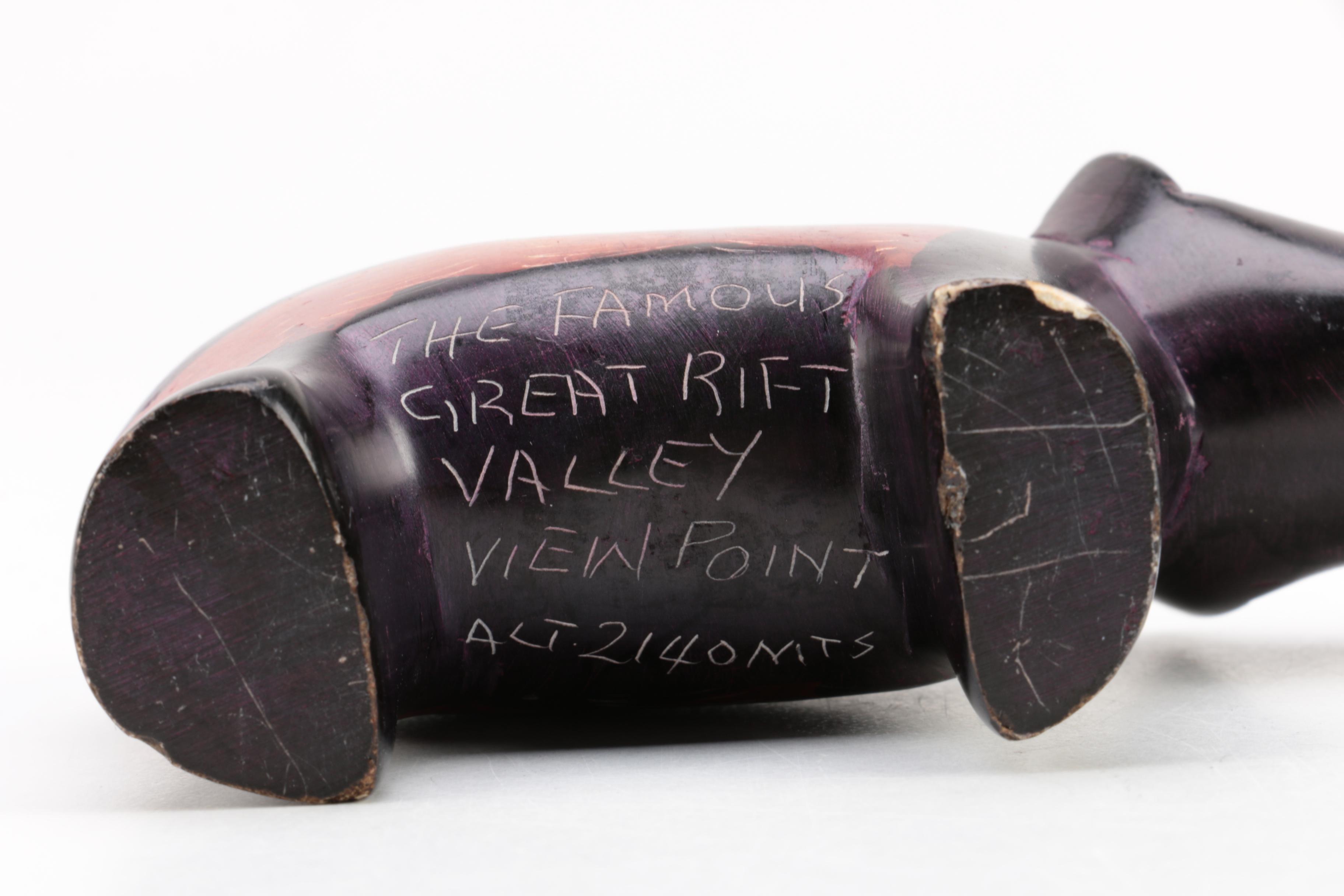 Hand Carved Soapstone "Great Rift Valley View Point" Hippopotamus Figurine