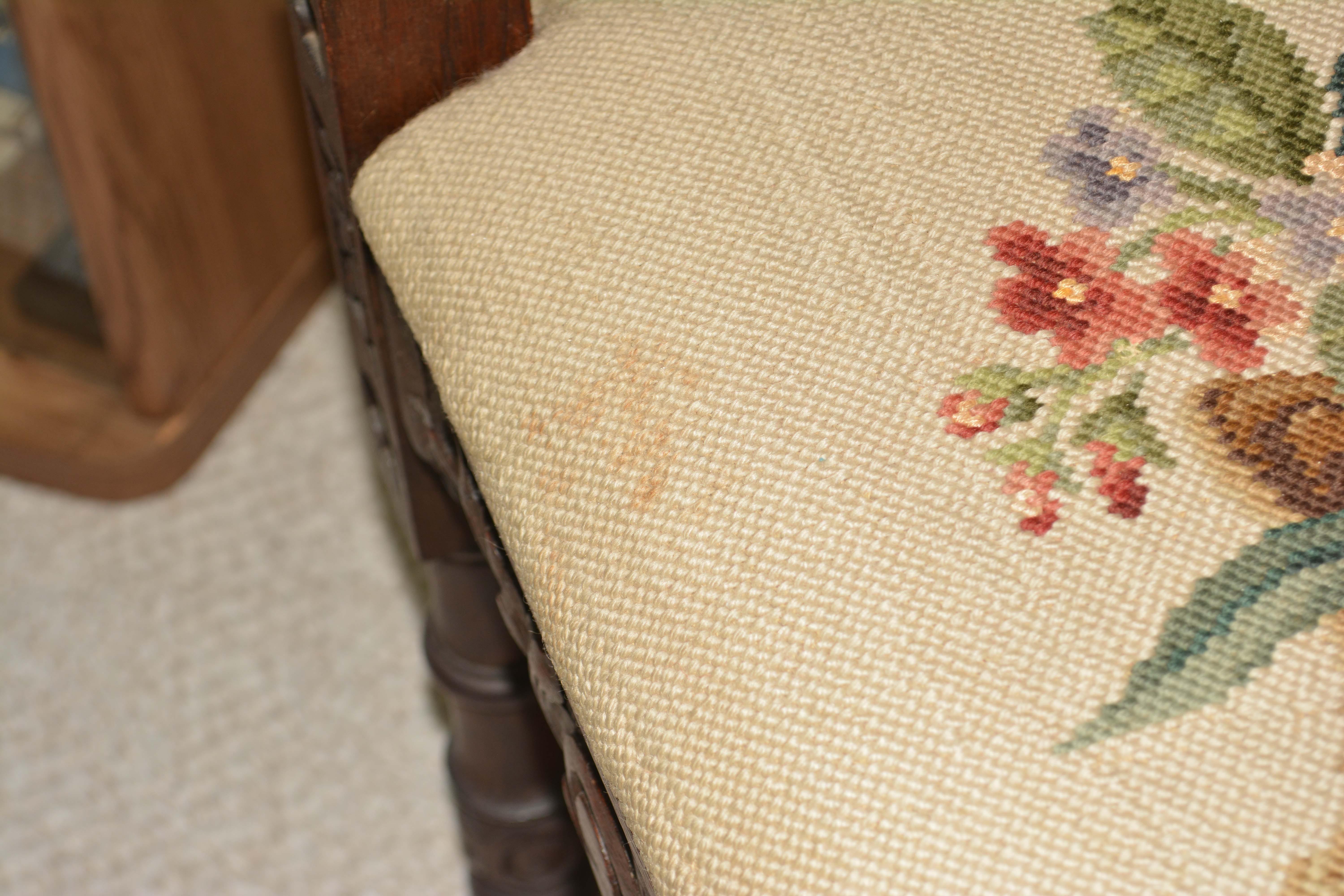 Late 19th Century Italian Oak Corner Chair