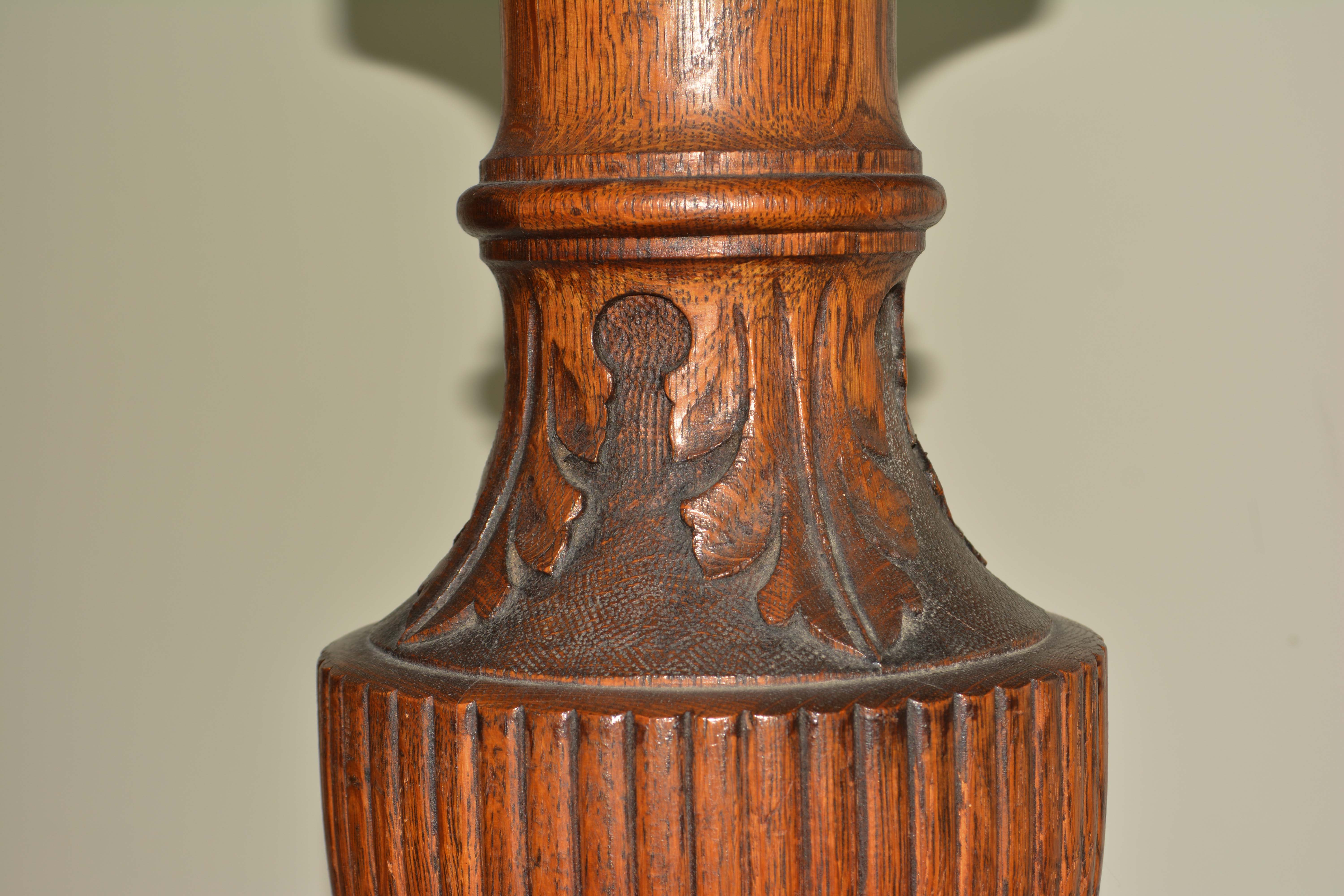 Antique Carved Oak Center Table