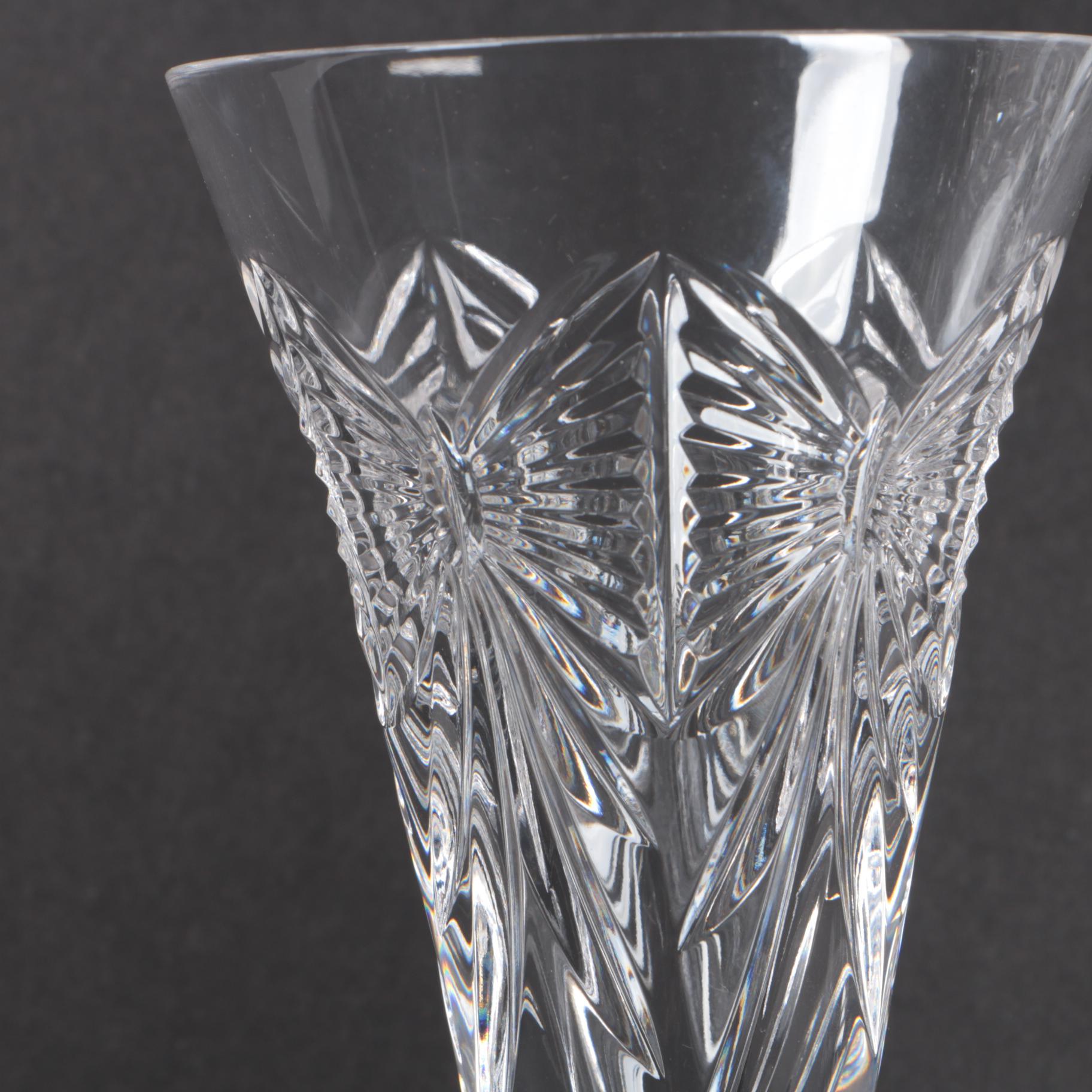 Waterford Crystal "Millennium Series: Happiness" Artist Signed Toasting Flutes