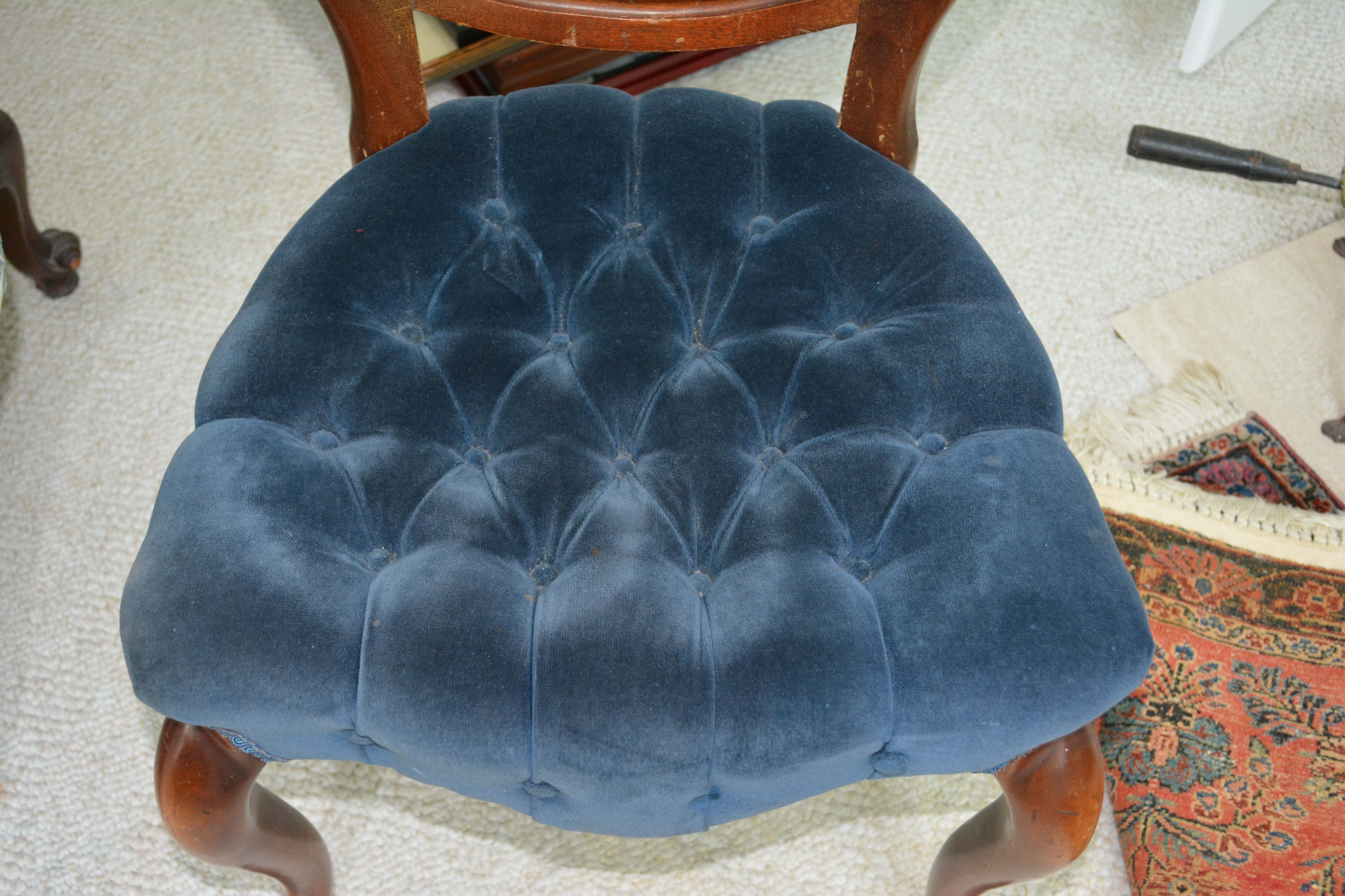 Victorian Style Carved Side Chair