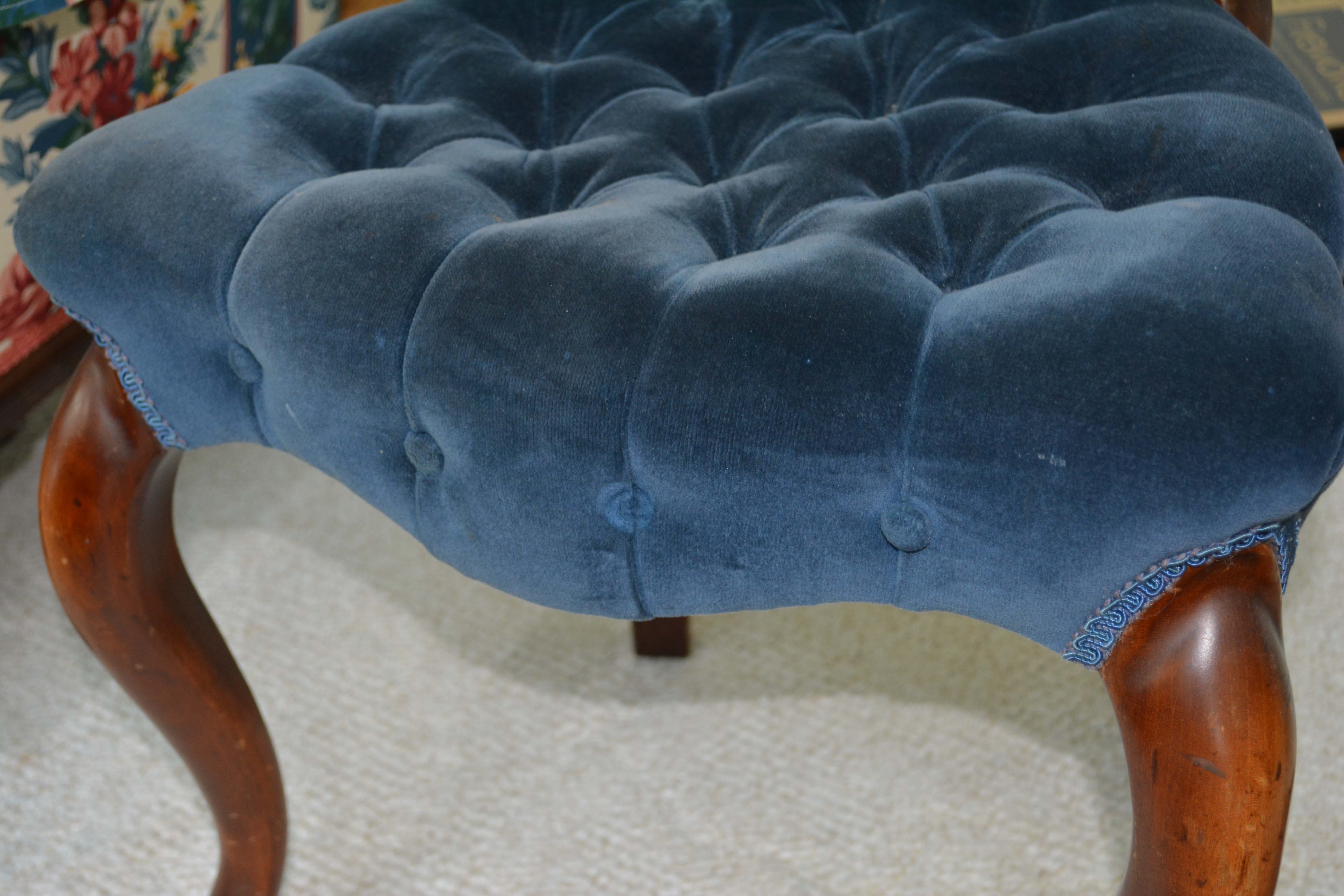 Victorian Style Carved Side Chair