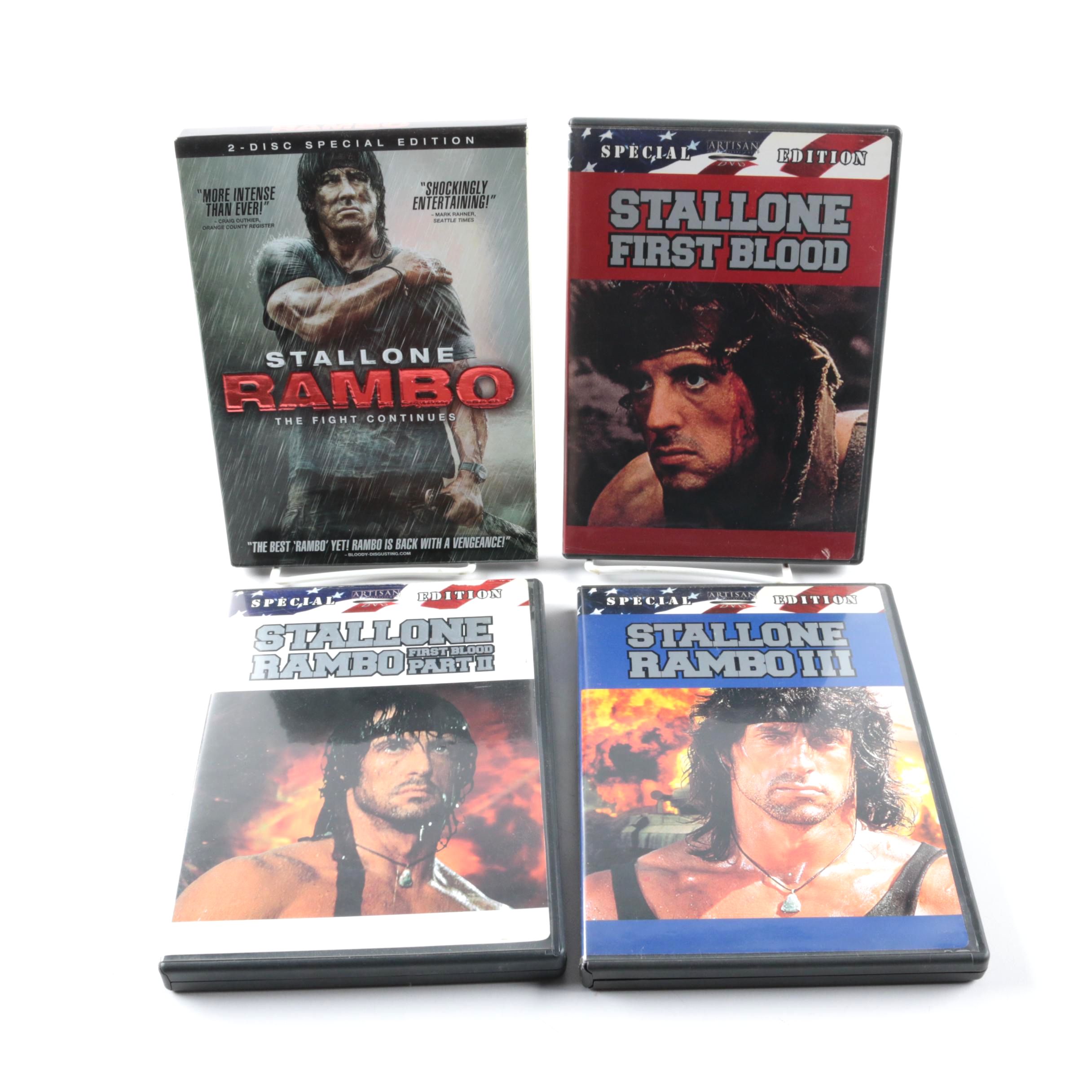 "Rambo" Movies on DVD Starring Sylvester Stallone