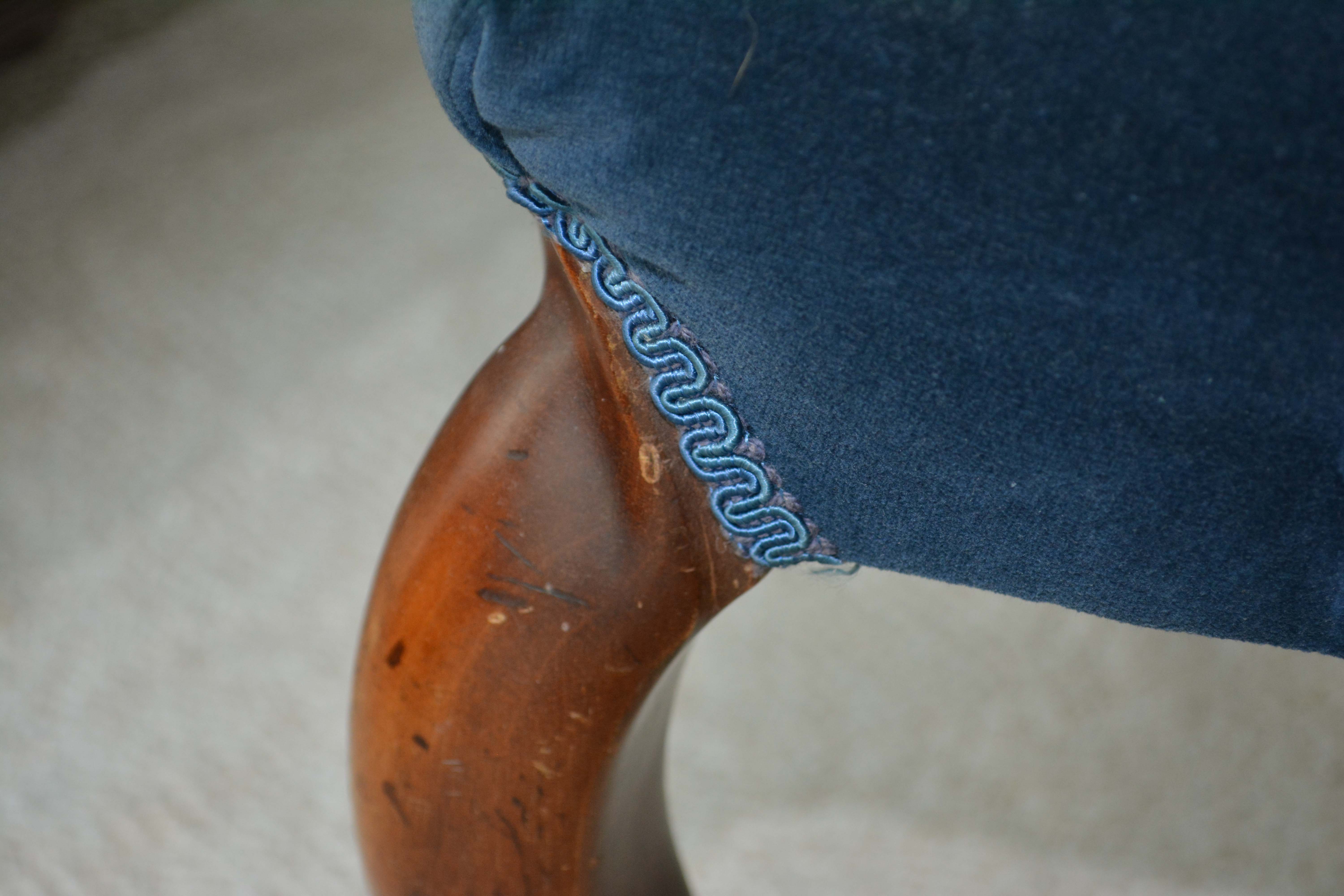 Victorian Style Carved Side Chair