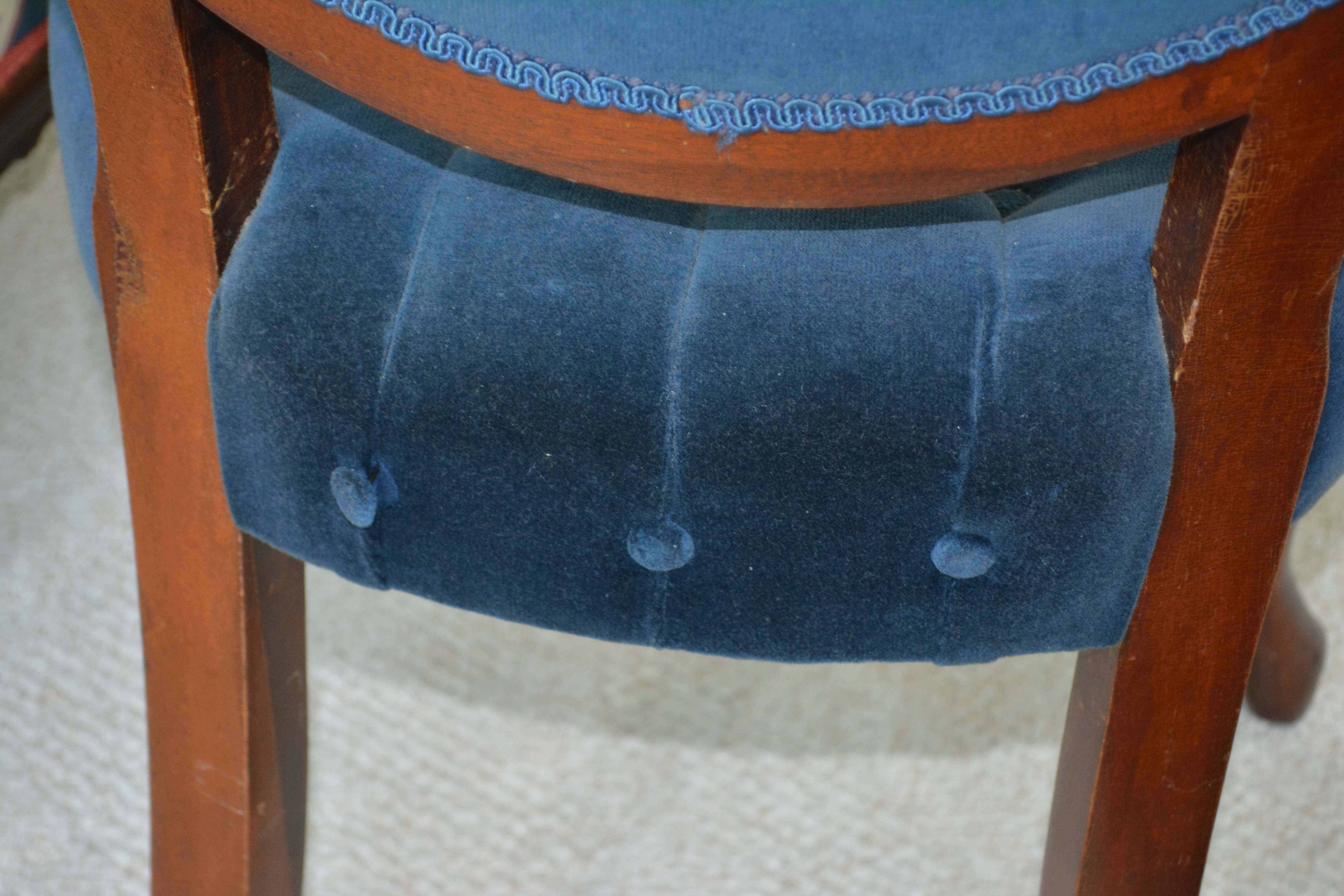 Victorian Style Carved Side Chair