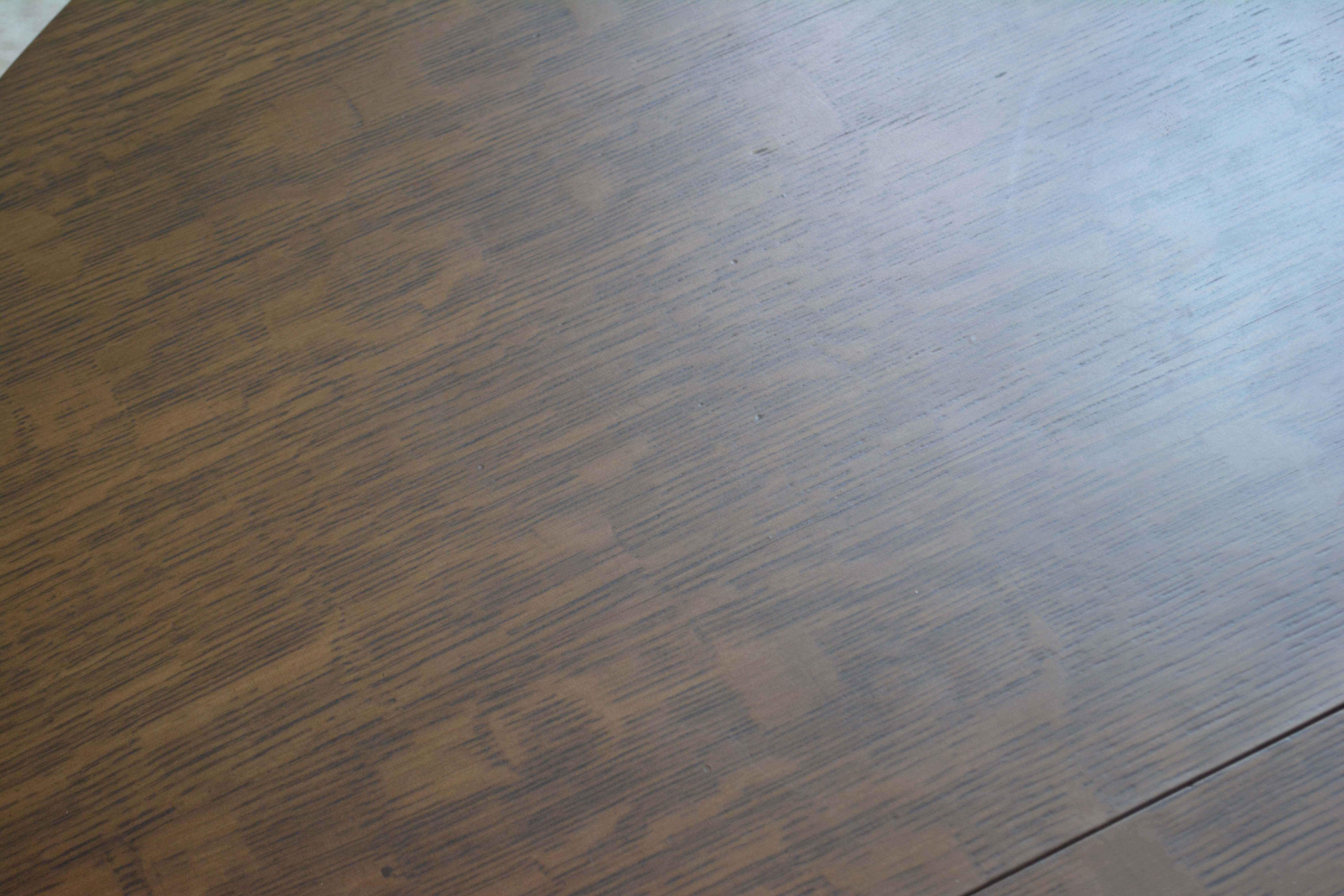 Oak Pedestal Coffee Table with Paw Feet