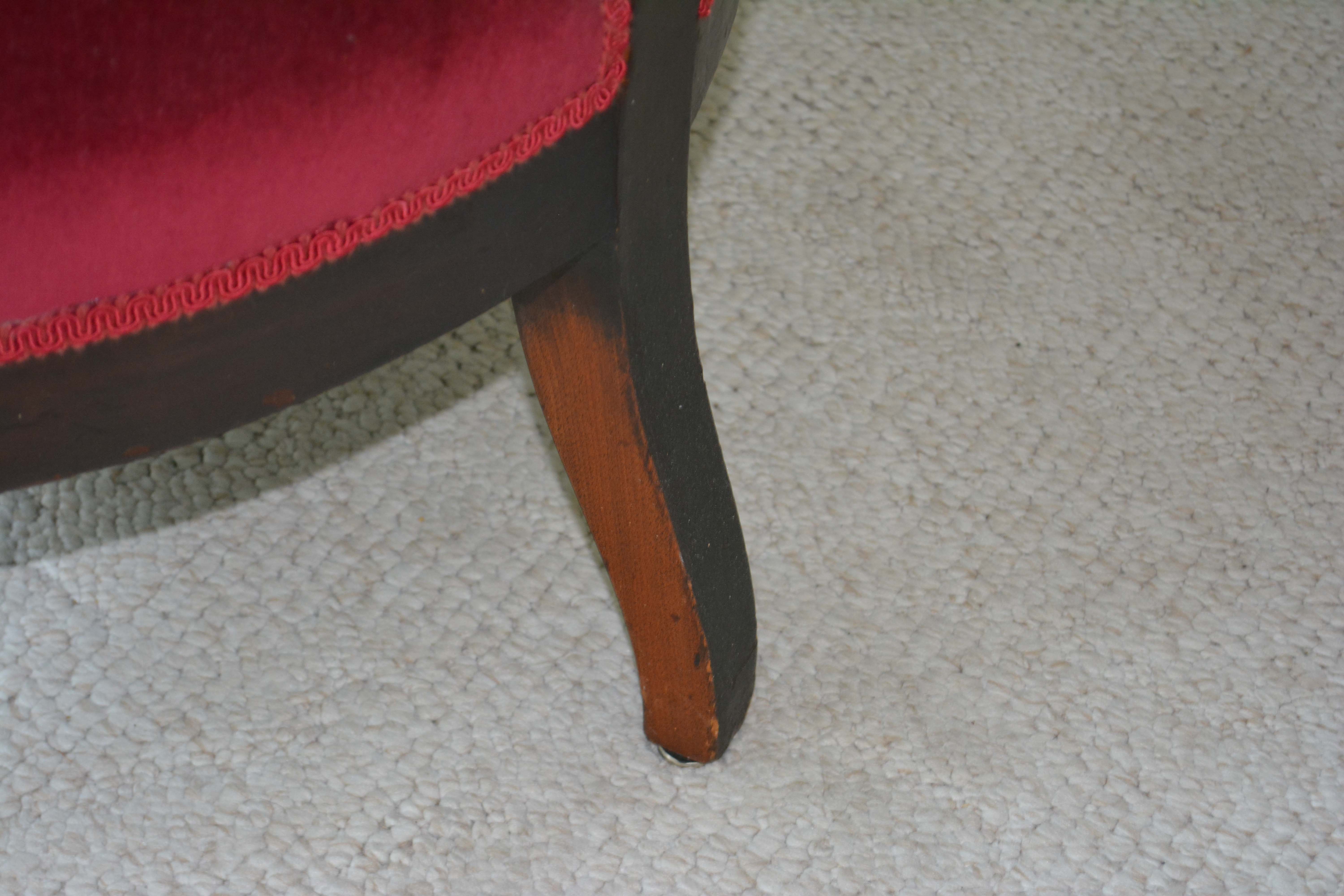 Victorian Carved Walnut Armchair