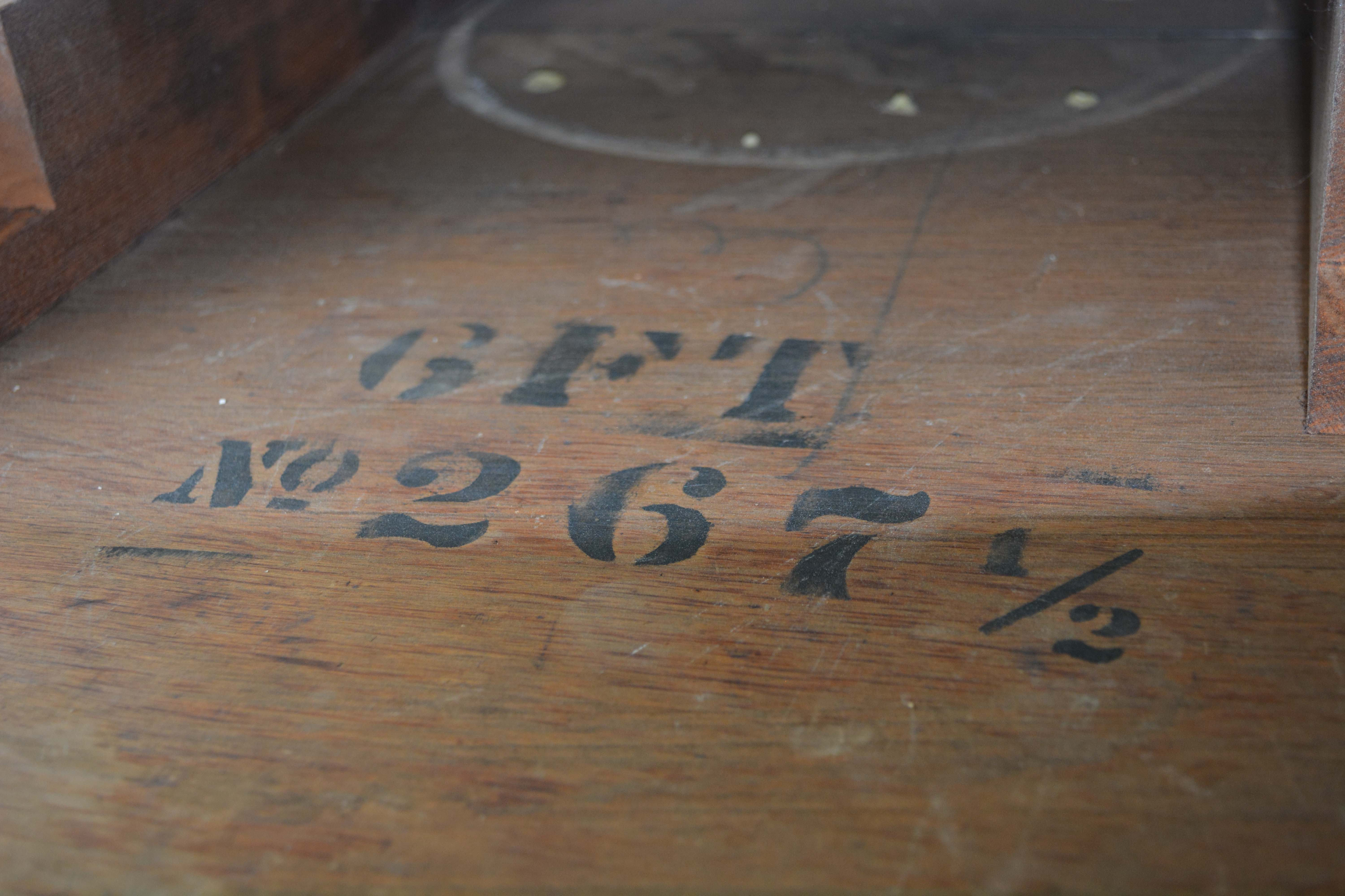 Oak Pedestal Coffee Table with Paw Feet