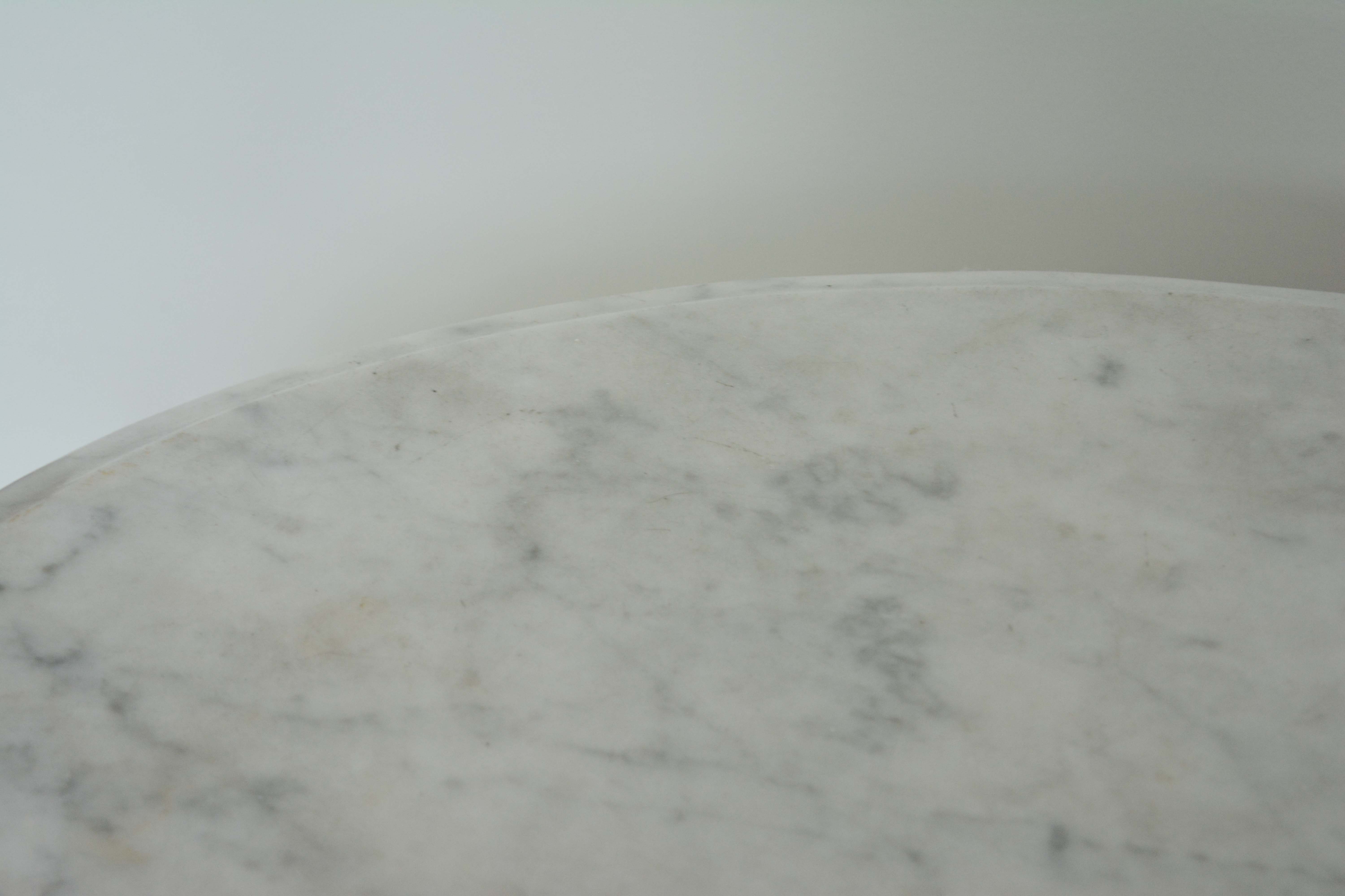 Victorian Marble Top Oval Side Table