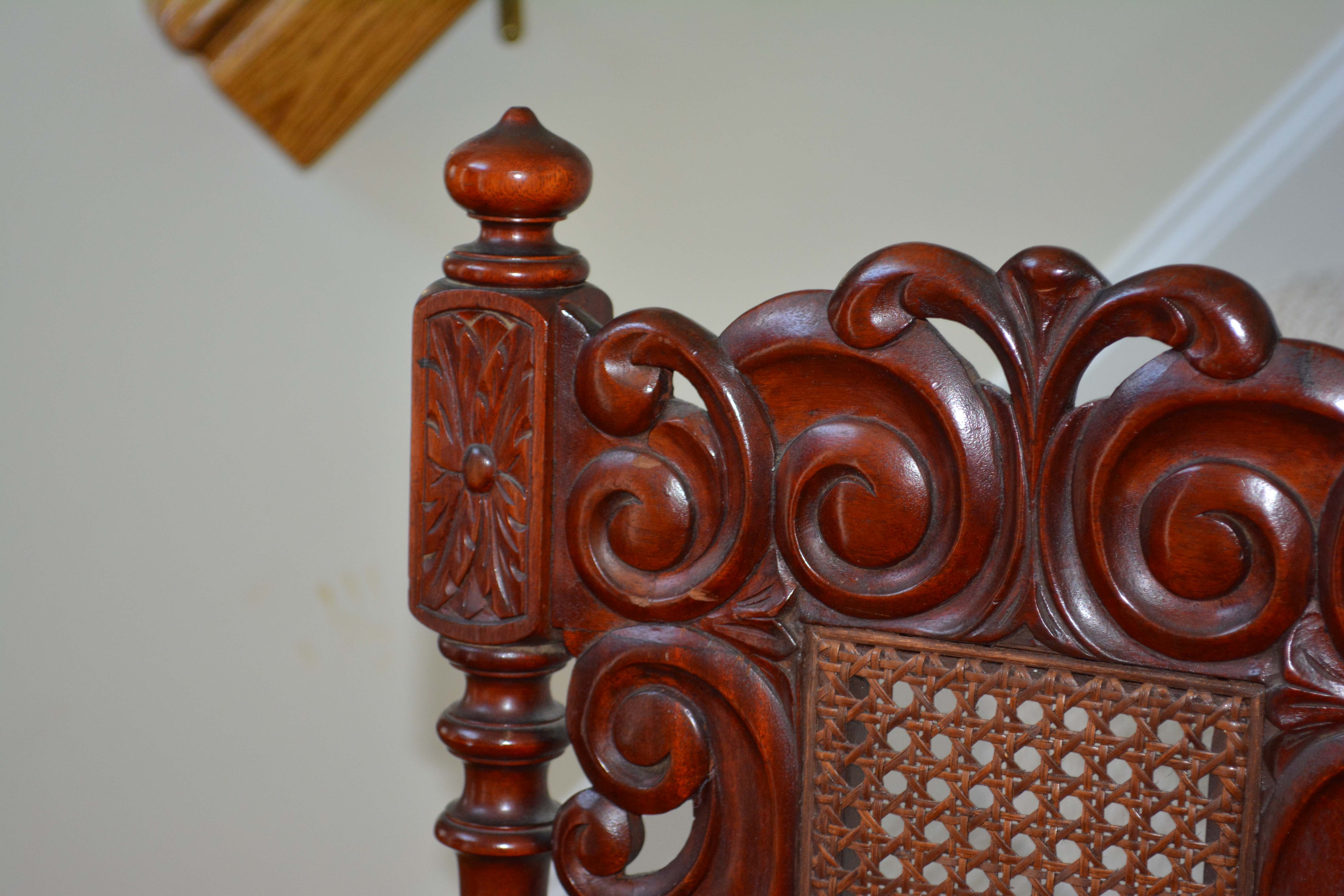 English Renaissance Style Mahogany Side Chair