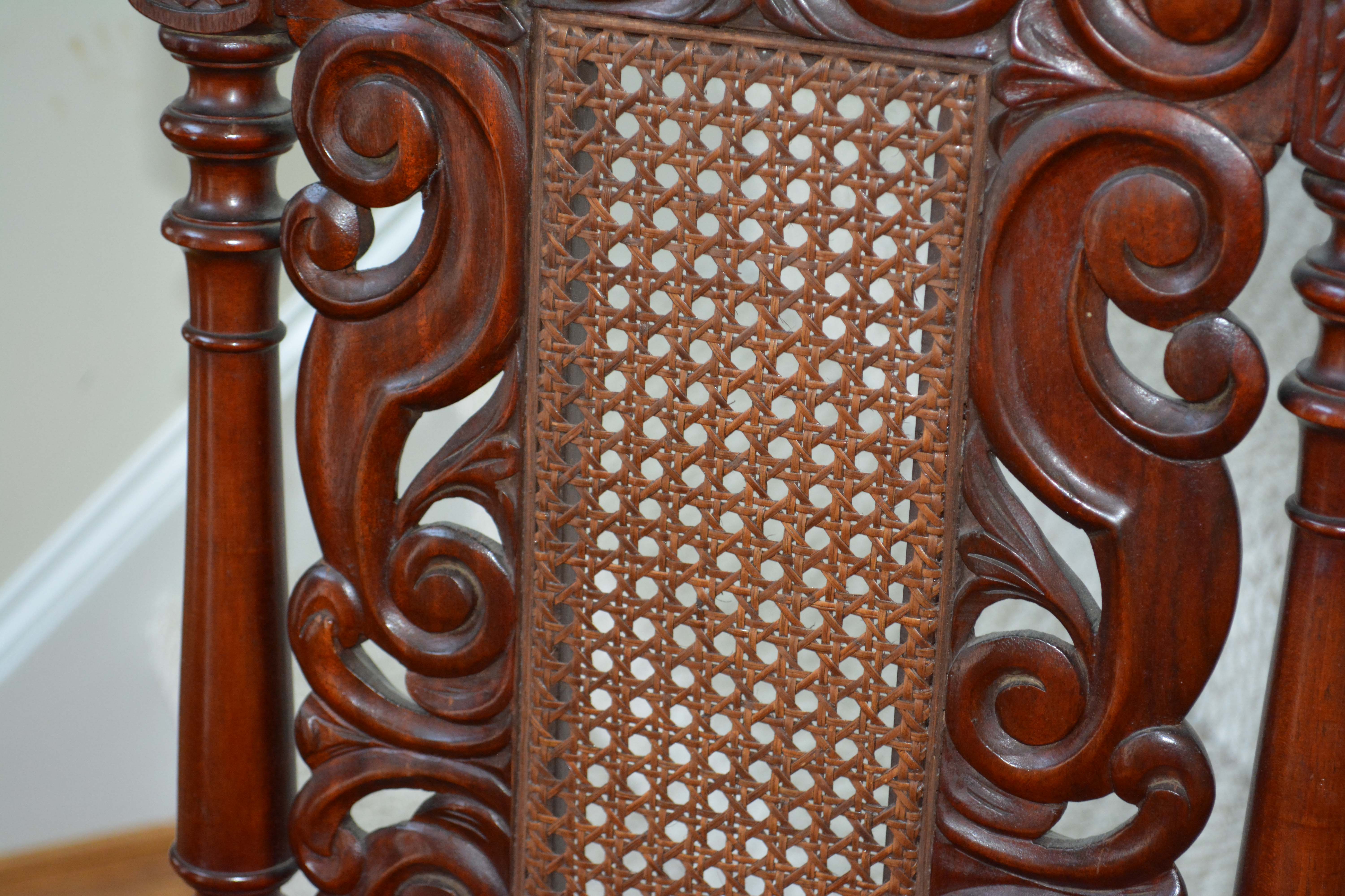English Renaissance Style Mahogany Side Chair