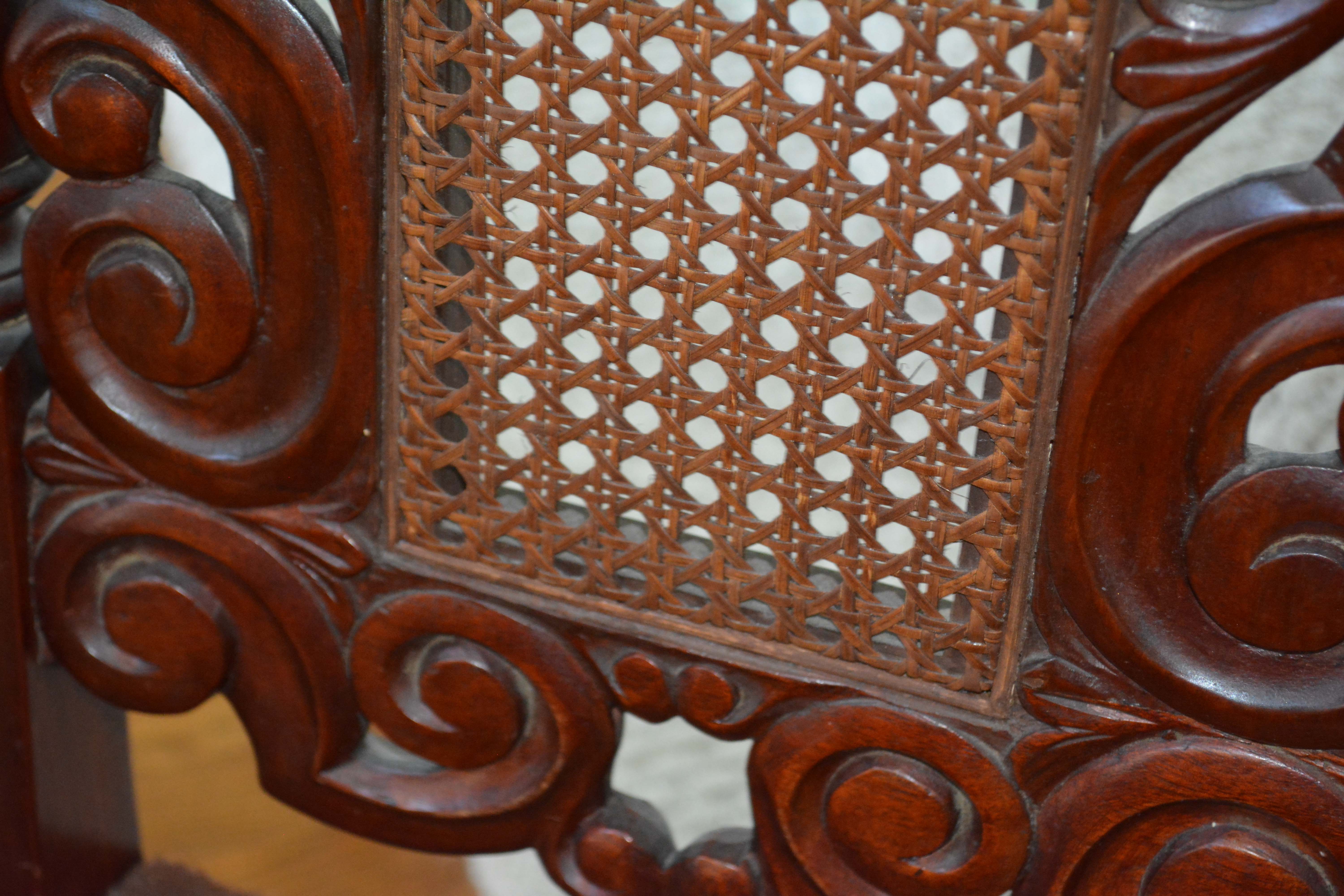 English Renaissance Style Mahogany Side Chair