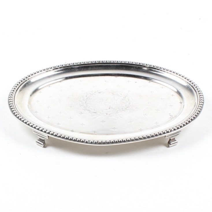 Vintage J.E Caldwell Sterling Silver Salver