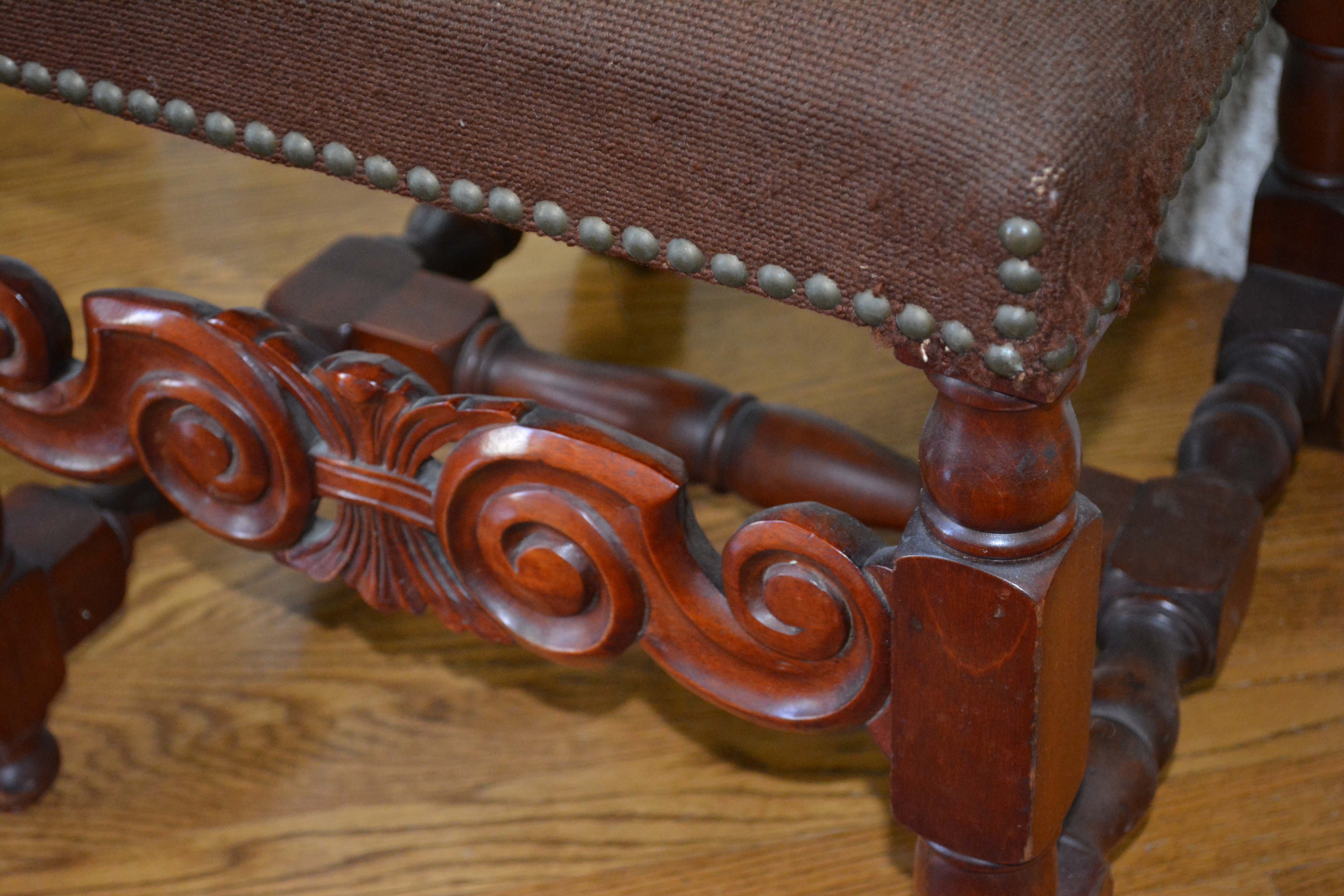 English Renaissance Style Mahogany Side Chair