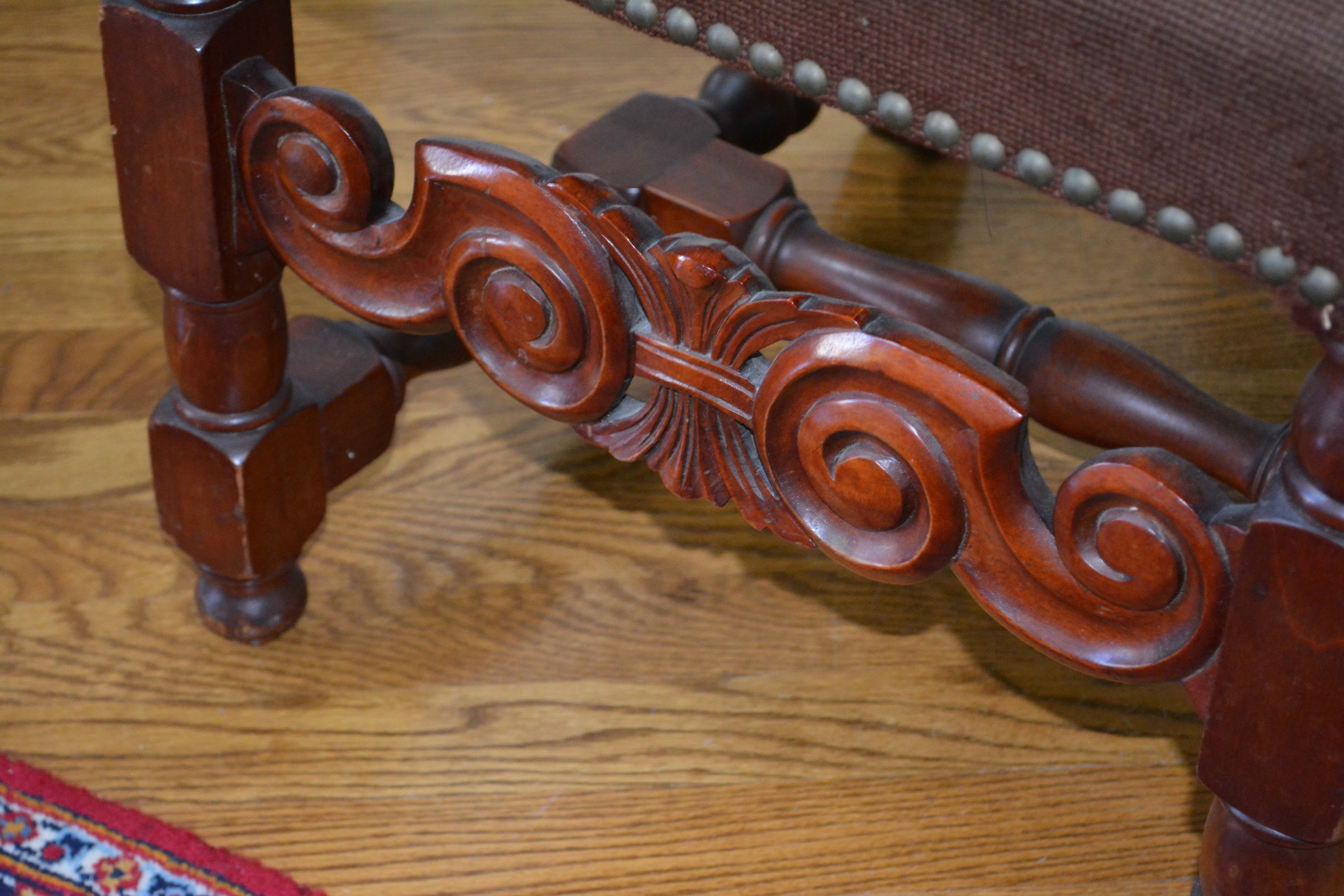 English Renaissance Style Mahogany Side Chair