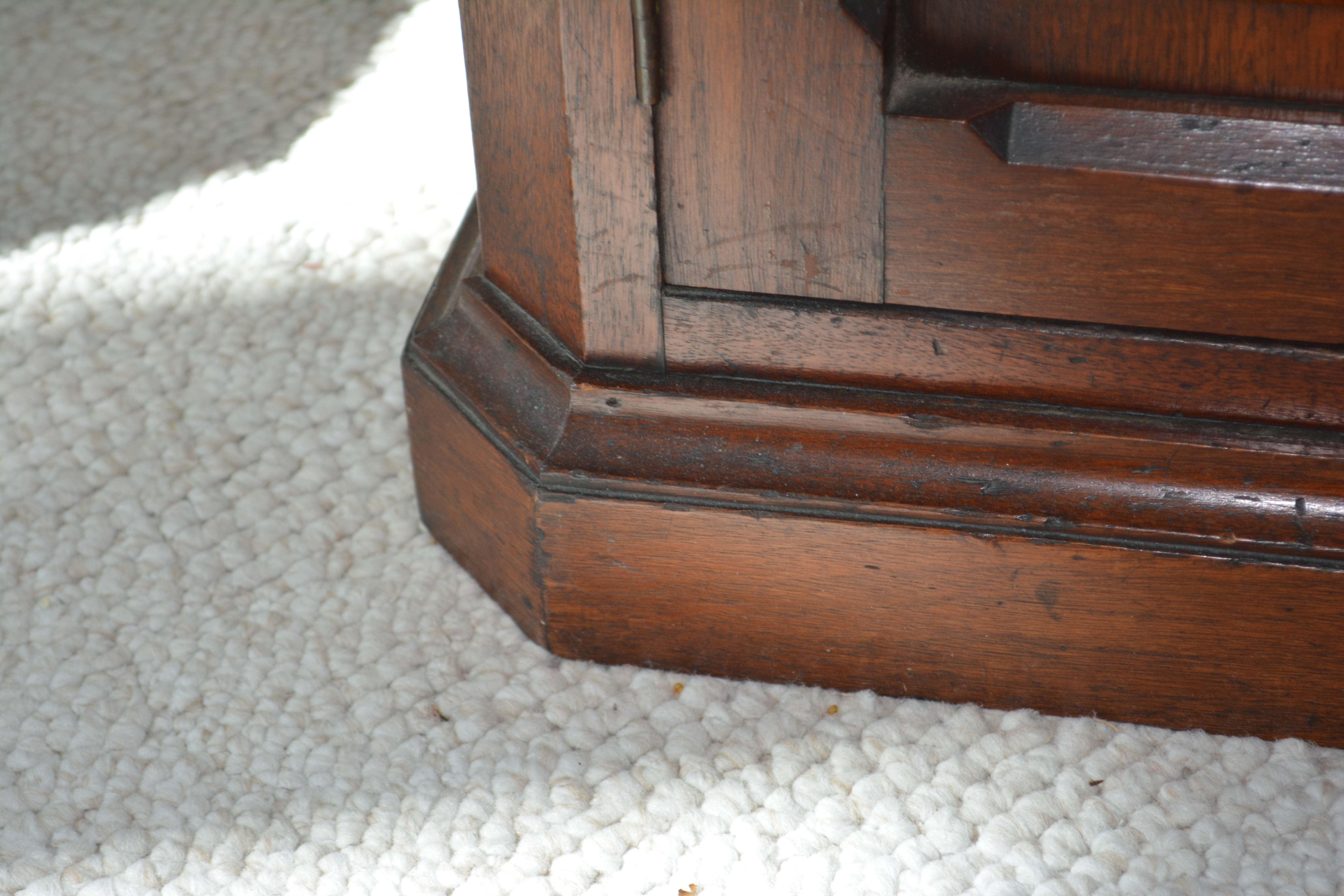 Late Victorian Walnut Buffet with Mirrored Shelves