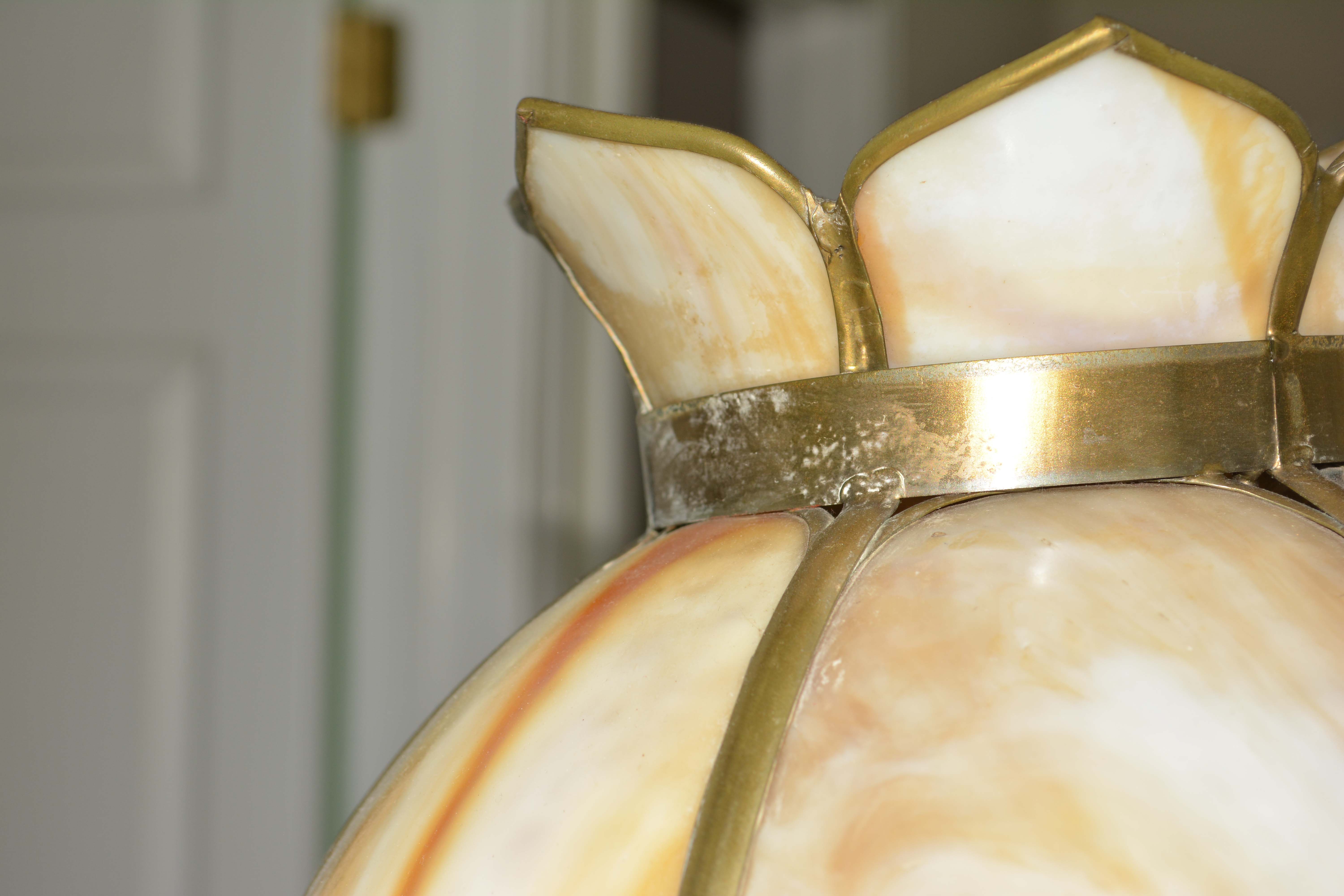 Vintage Brass Parlor Floor Lamp