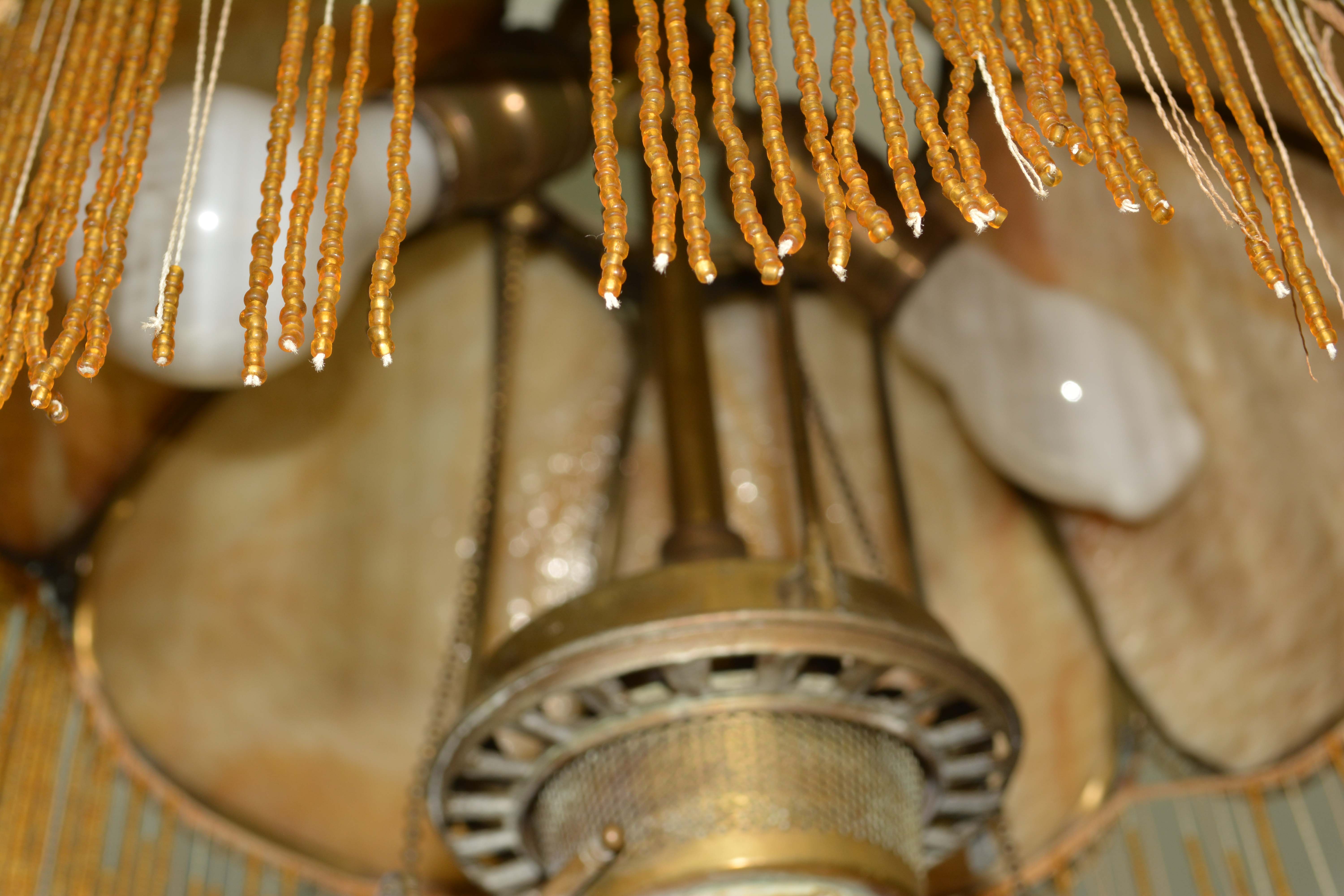 Vintage Brass Parlor Floor Lamp