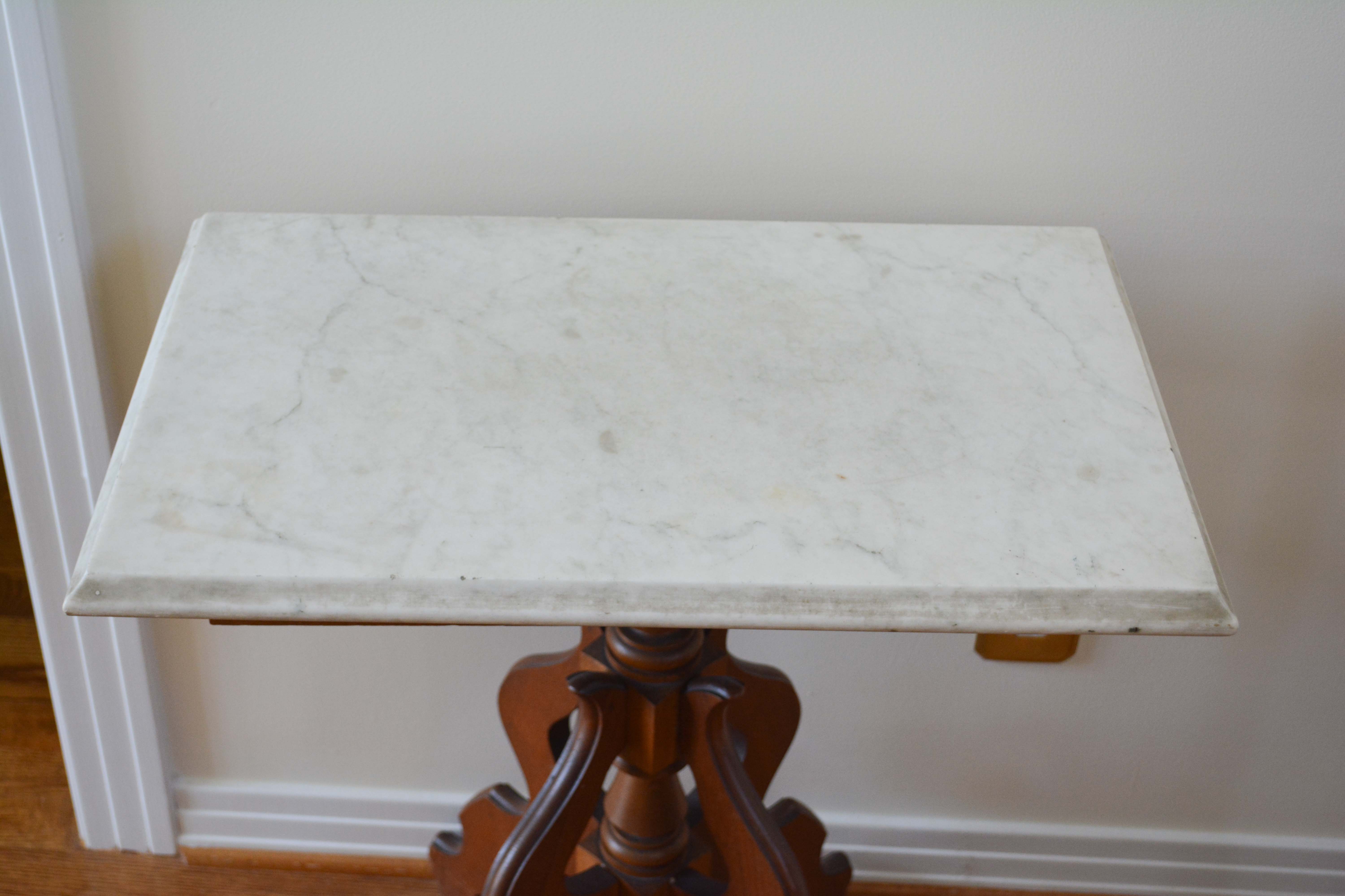 Victorian Marble Top Side Table