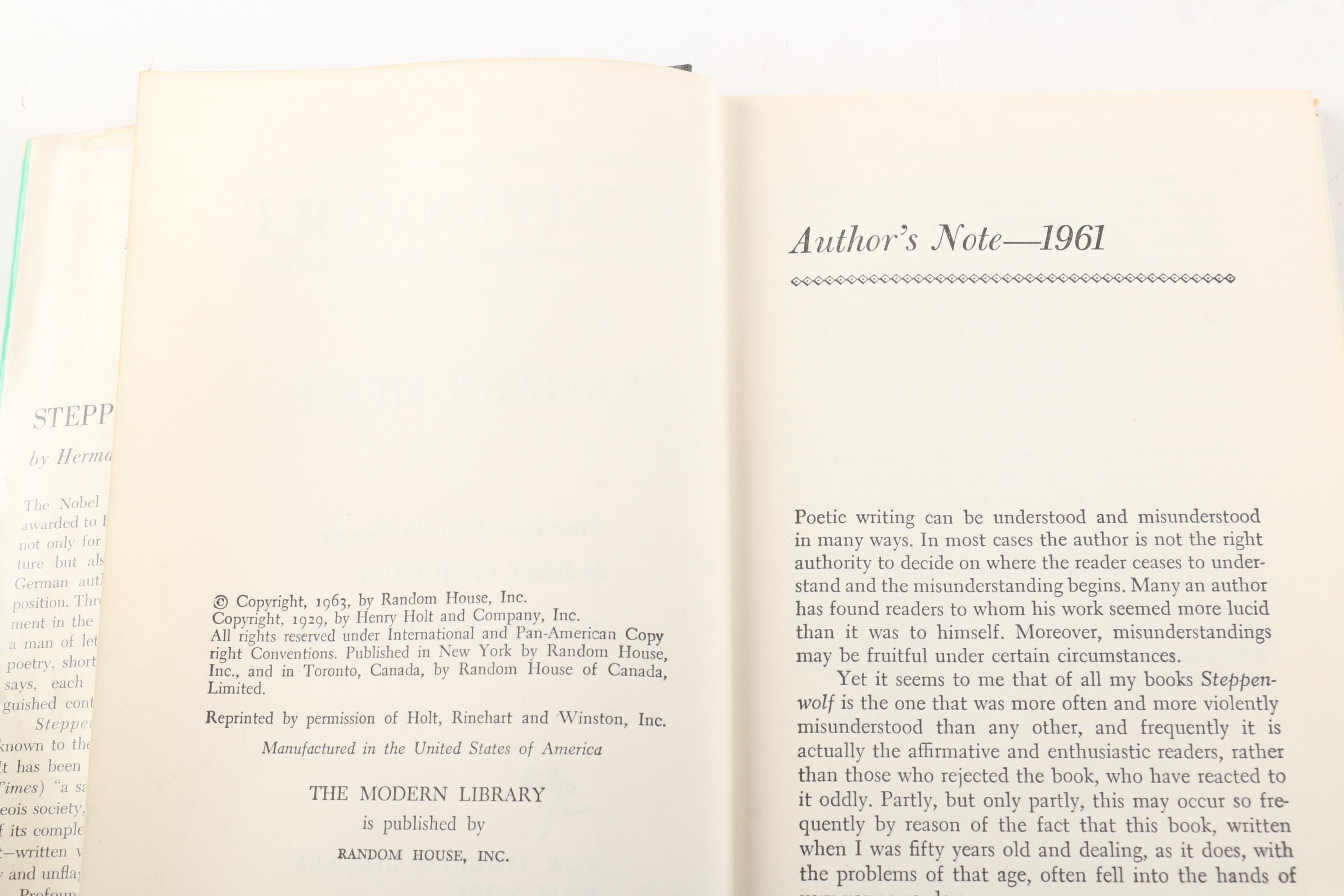 Multiple Copies of "Steppenwolf" by Hermann Hesse