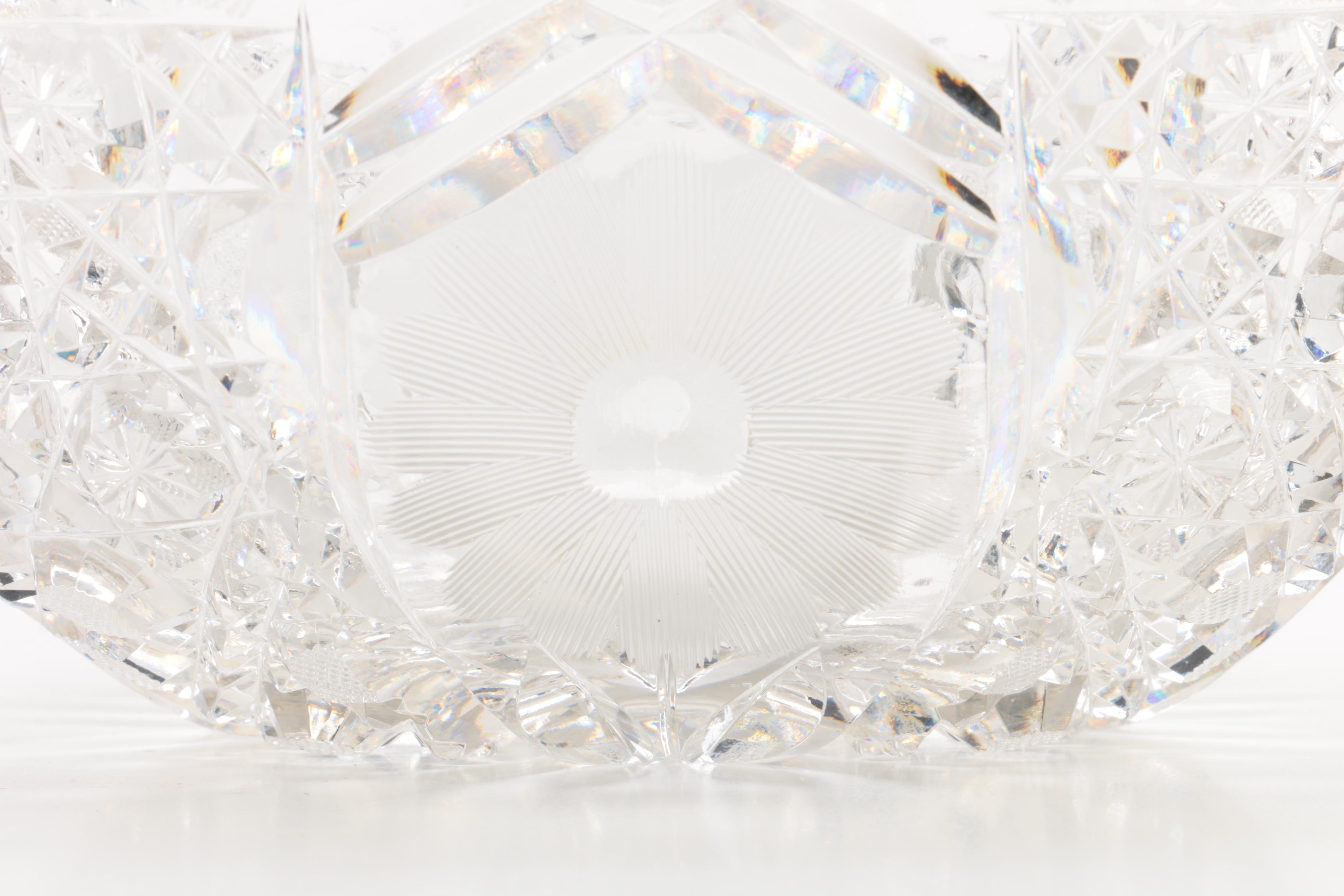 American Brilliant Period Cut Glass Bowl